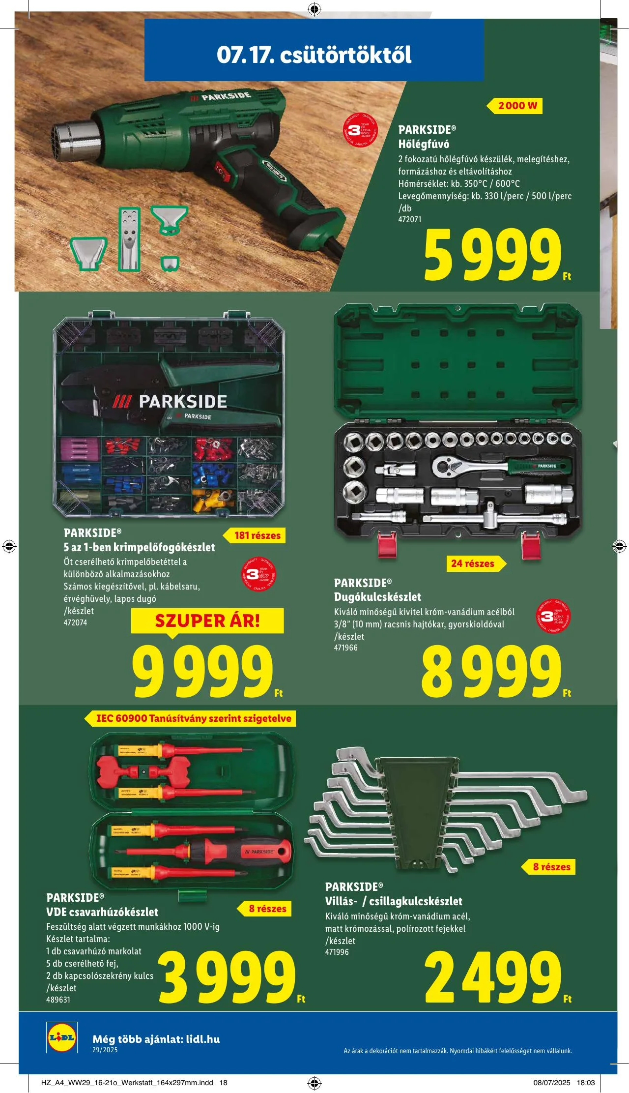 Lidl akciós újság 07.17–07.23 – 32. oldal