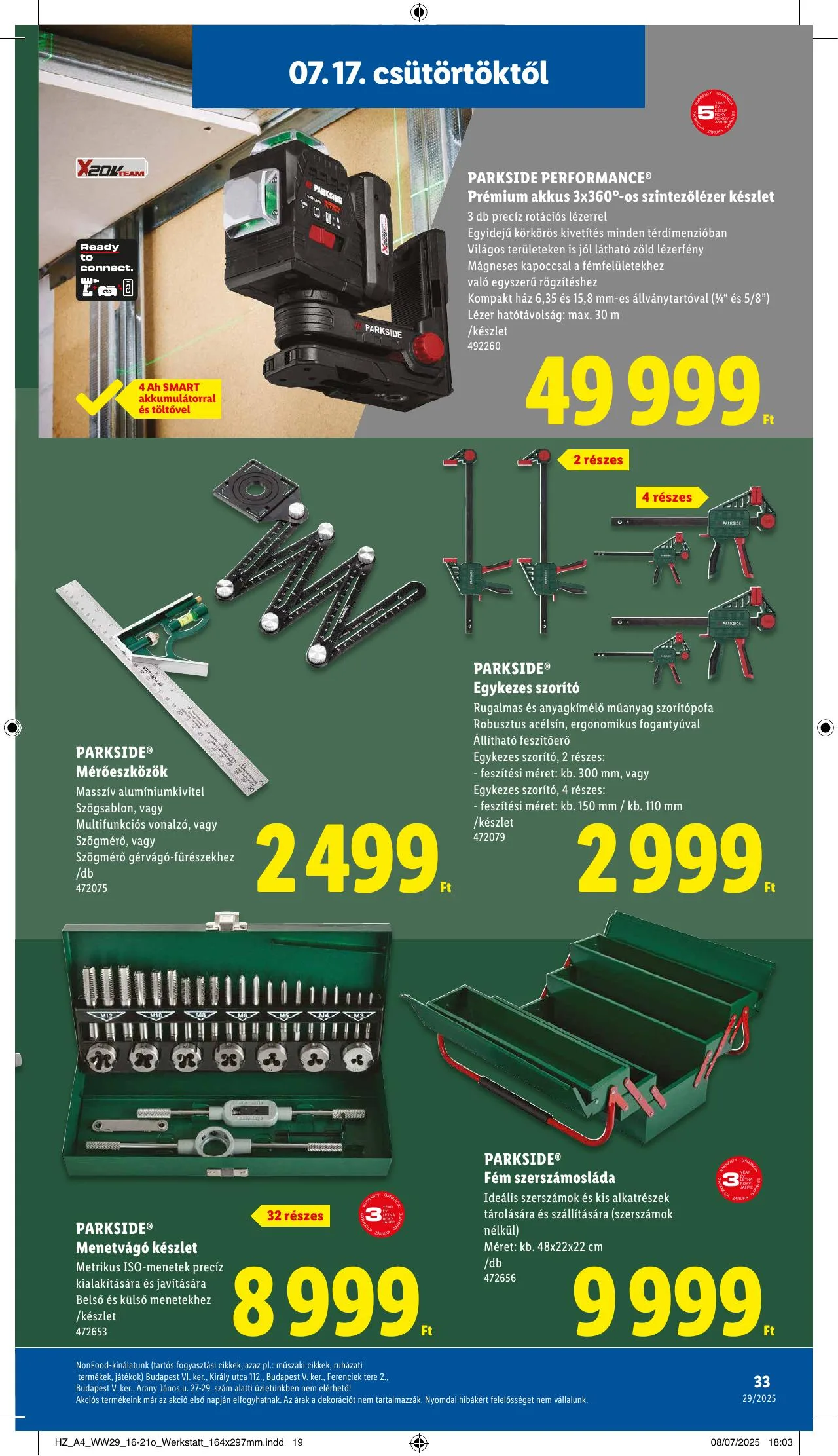Lidl akciós újság 07.17–07.23 – 33. oldal