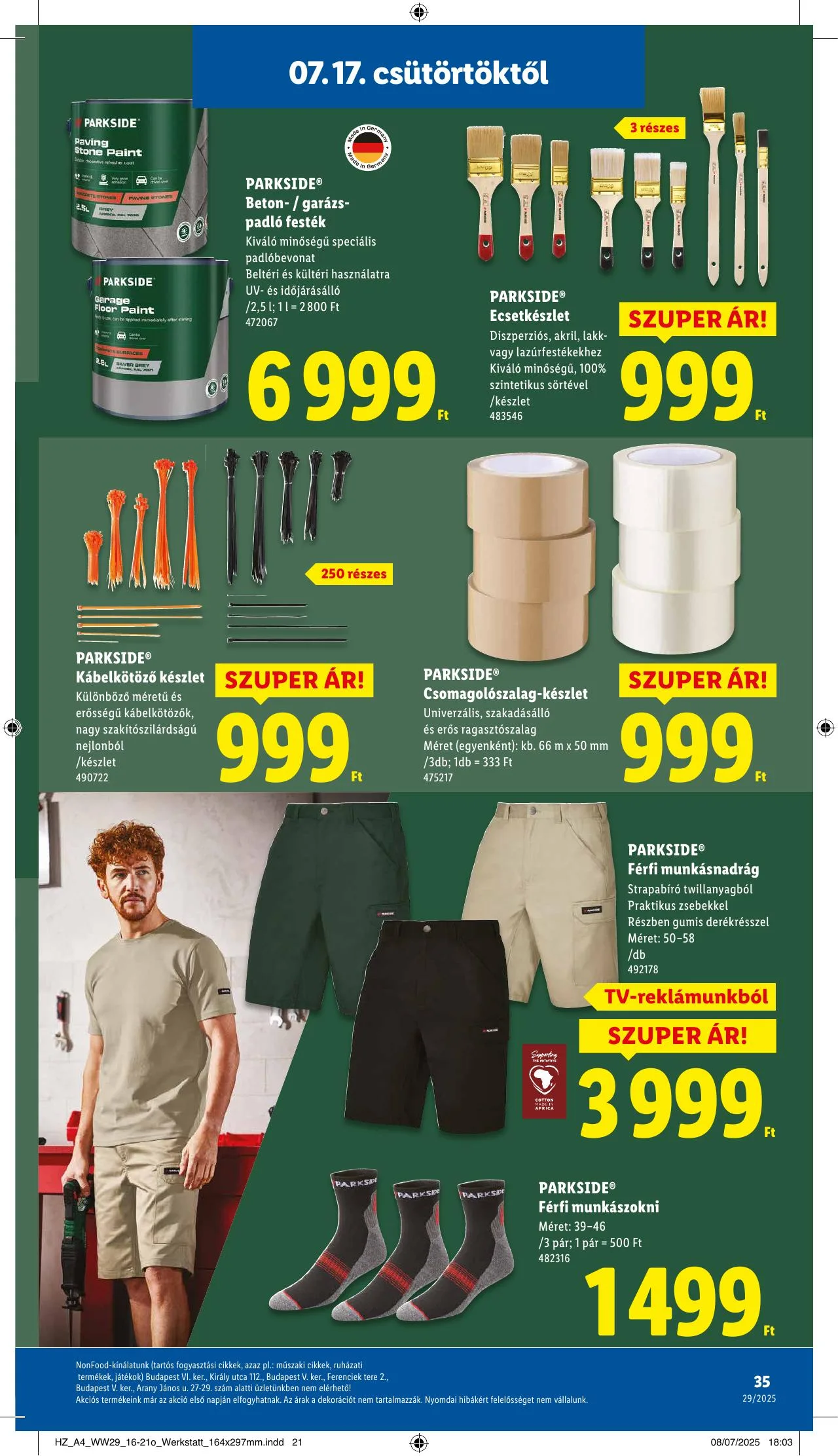 Lidl akciós újság 07.17–07.23 – 35. oldal