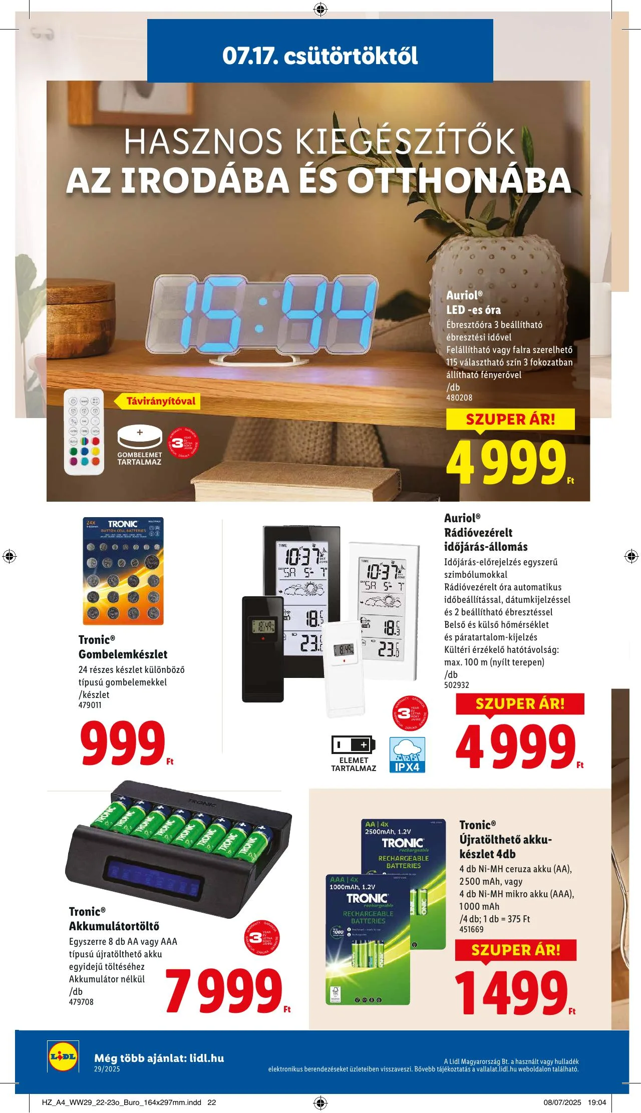 Lidl akciós újság 07.17–07.23 – 38. oldal