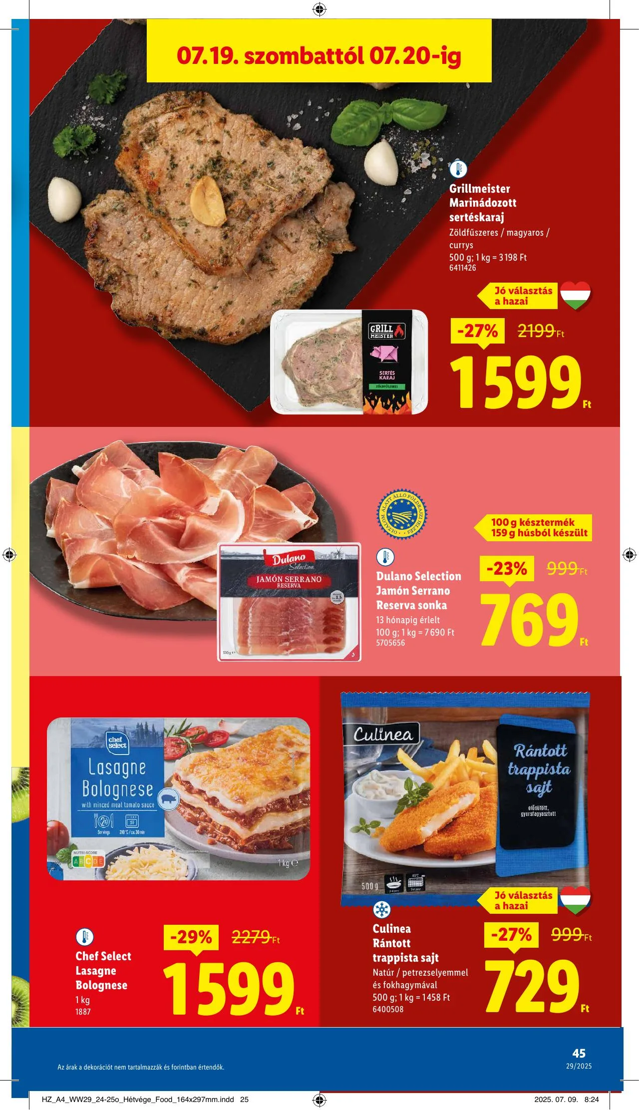 Lidl akciós újság 07.17–07.23 – 45. oldal
