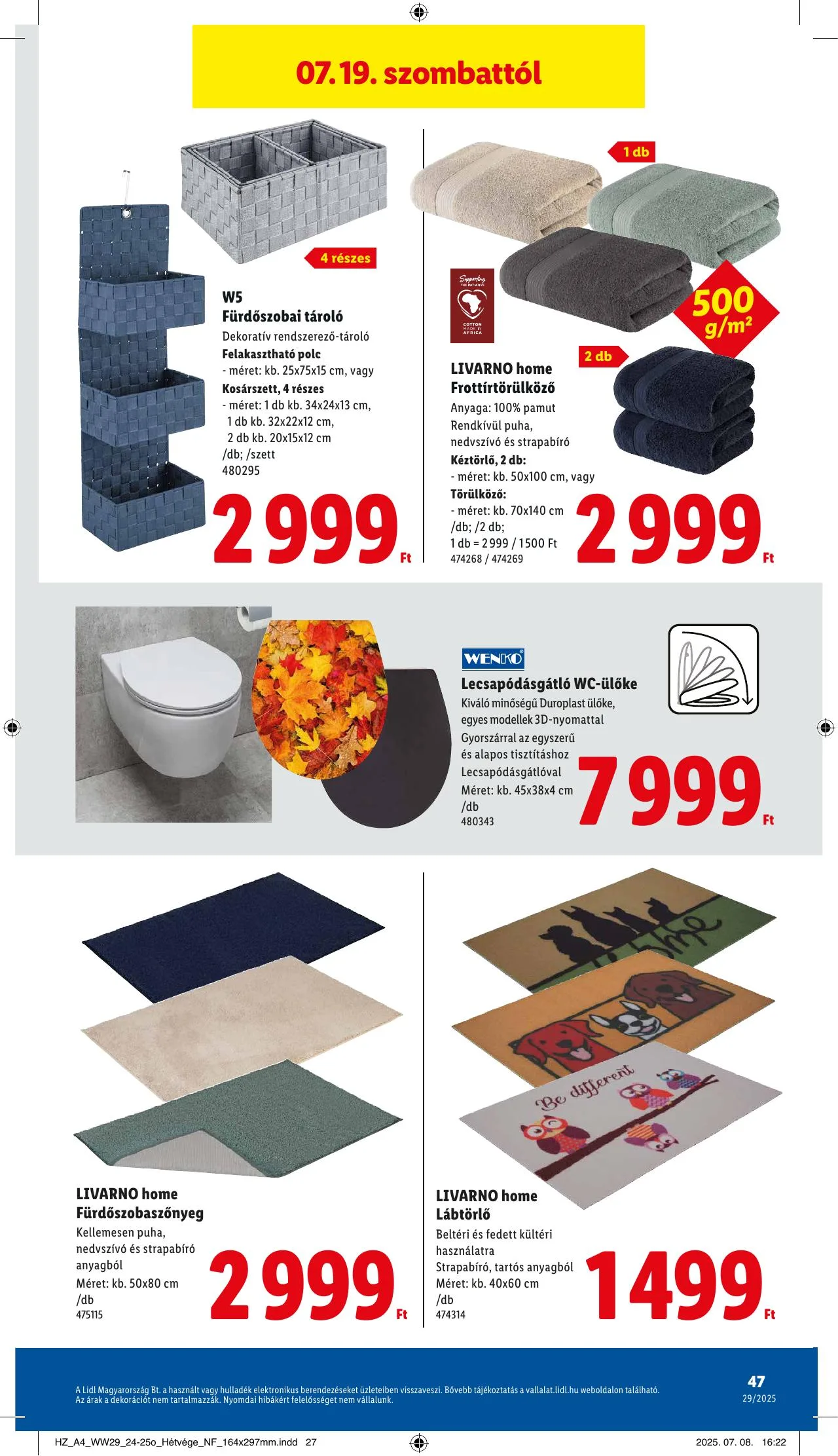 Lidl akciós újság 07.17–07.23 – 47. oldal