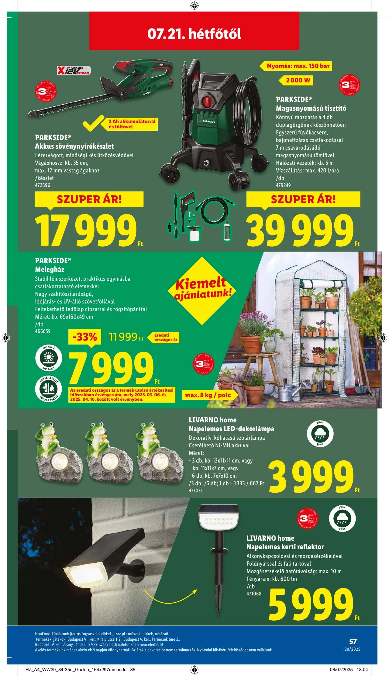 Lidl akciós újság 07.17–07.23 – 57. oldal