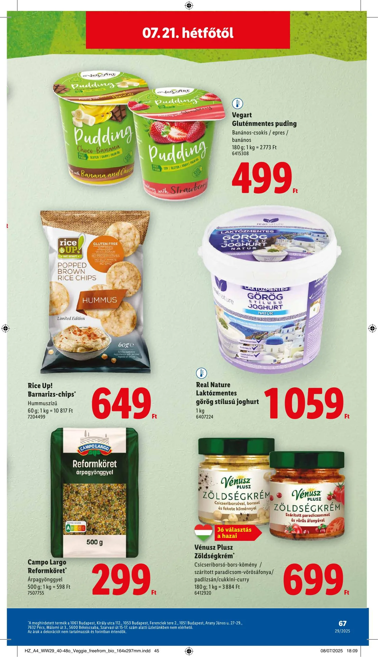 Lidl akciós újság 07.17–07.23 – 67. oldal