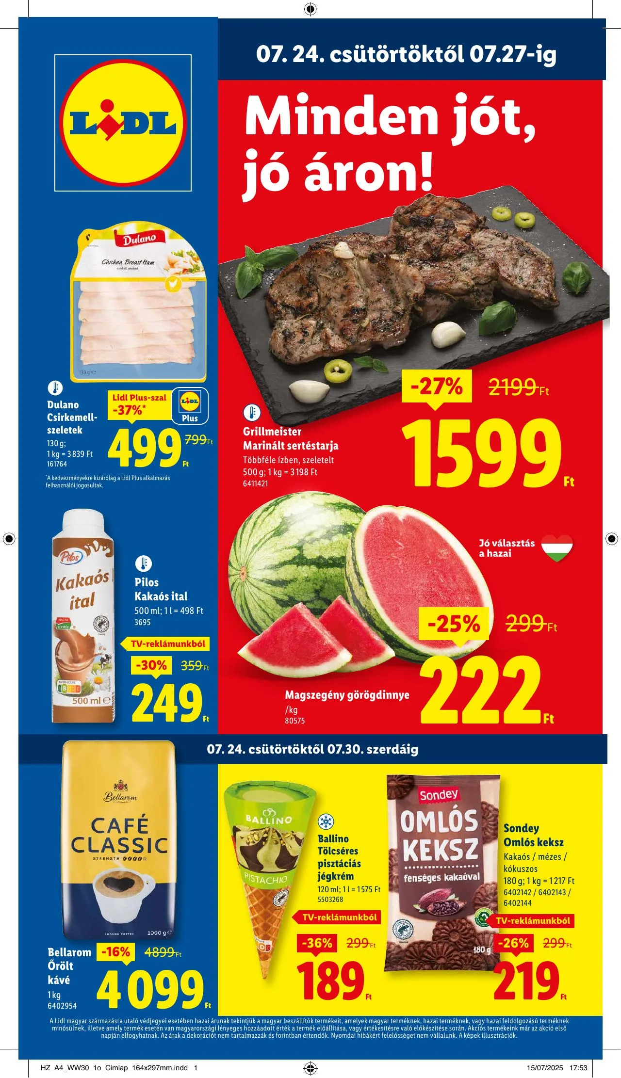 Lidl akciós újság 07.24–07.30