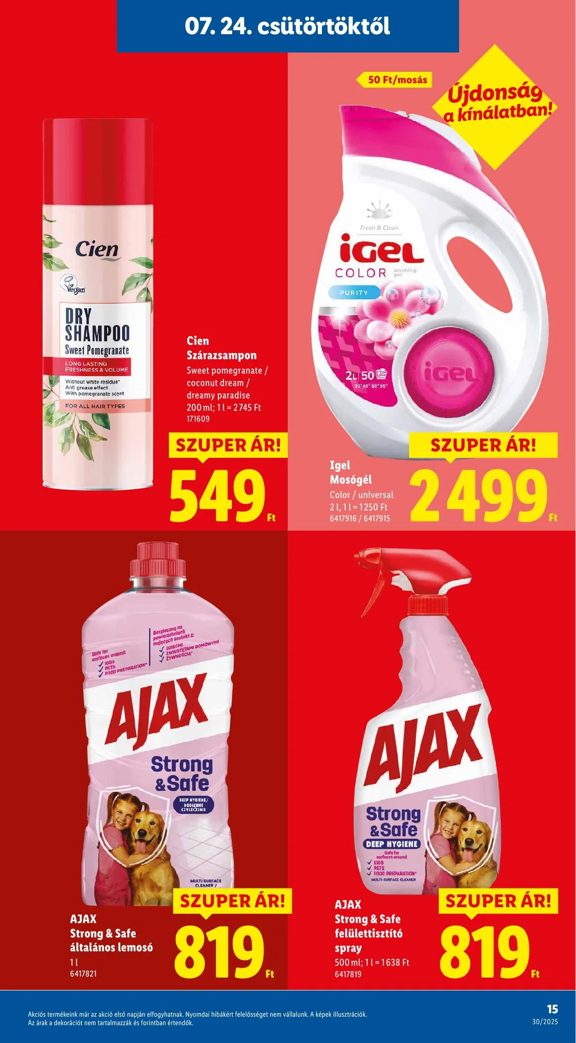 Lidl akciós újság 07.24–07.30 – 15. oldal