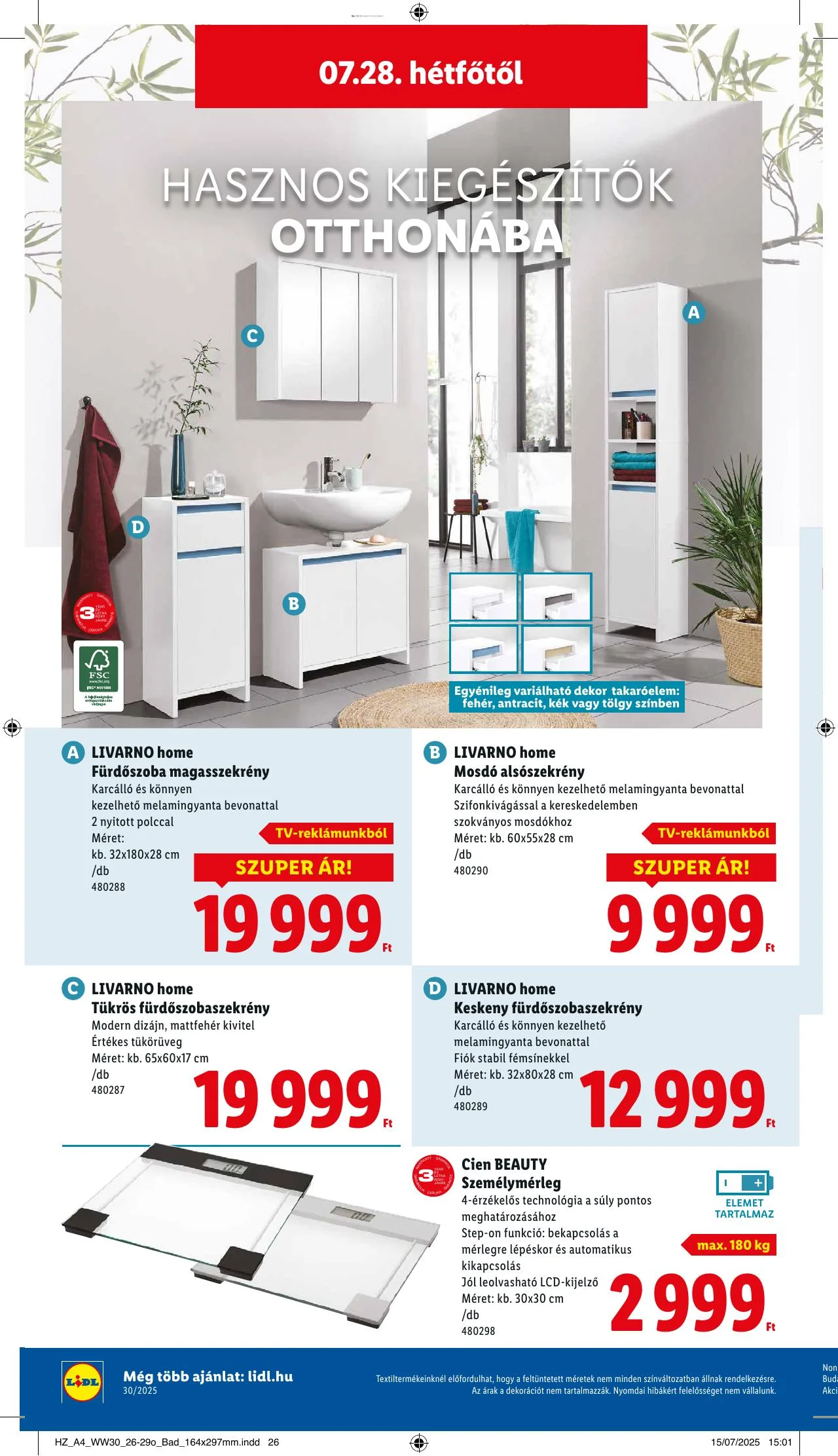 Lidl akciós újság 07.24–07.30 – 36. oldal