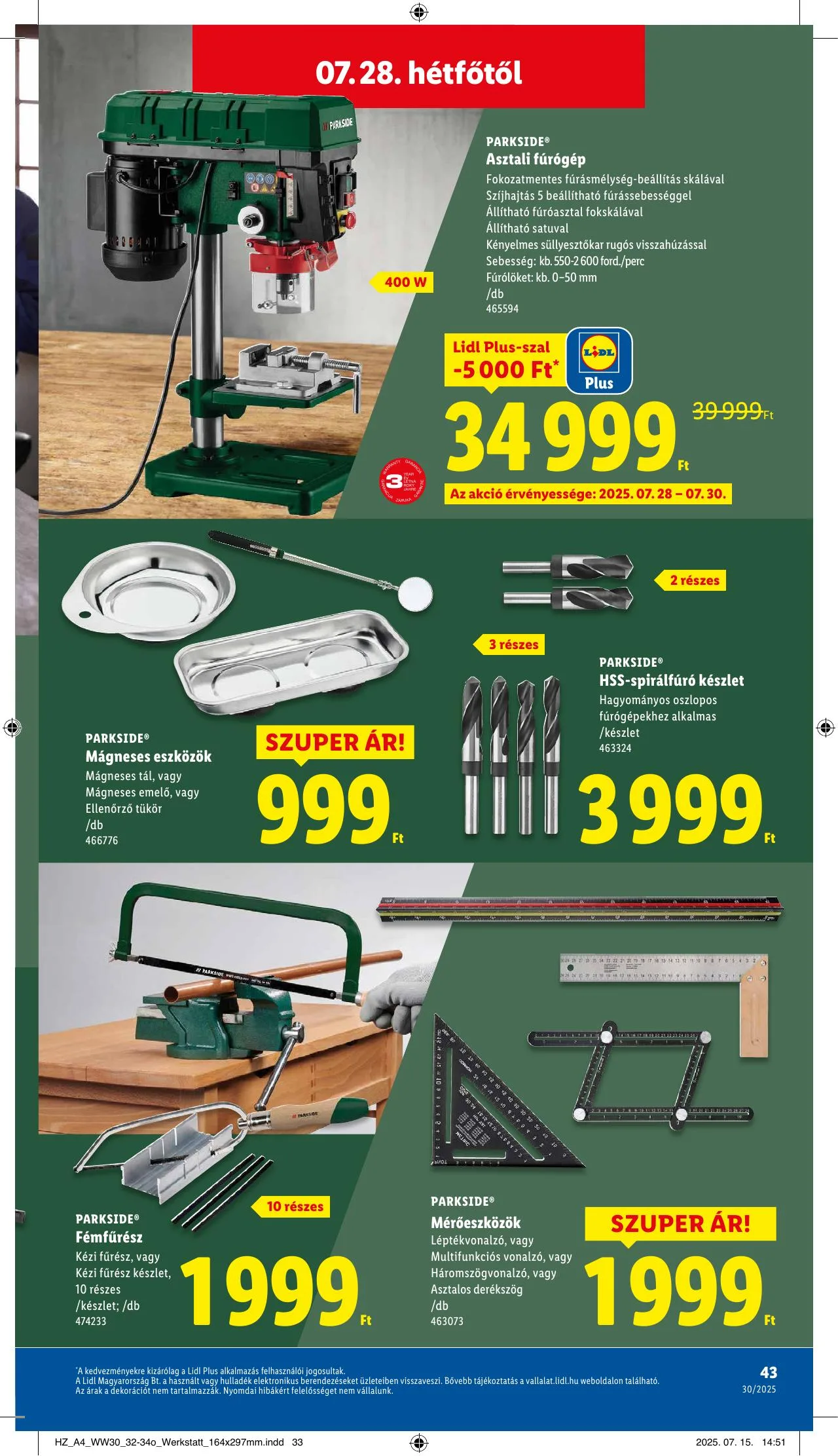 Lidl akciós újság 07.24–07.30 – 43. oldal