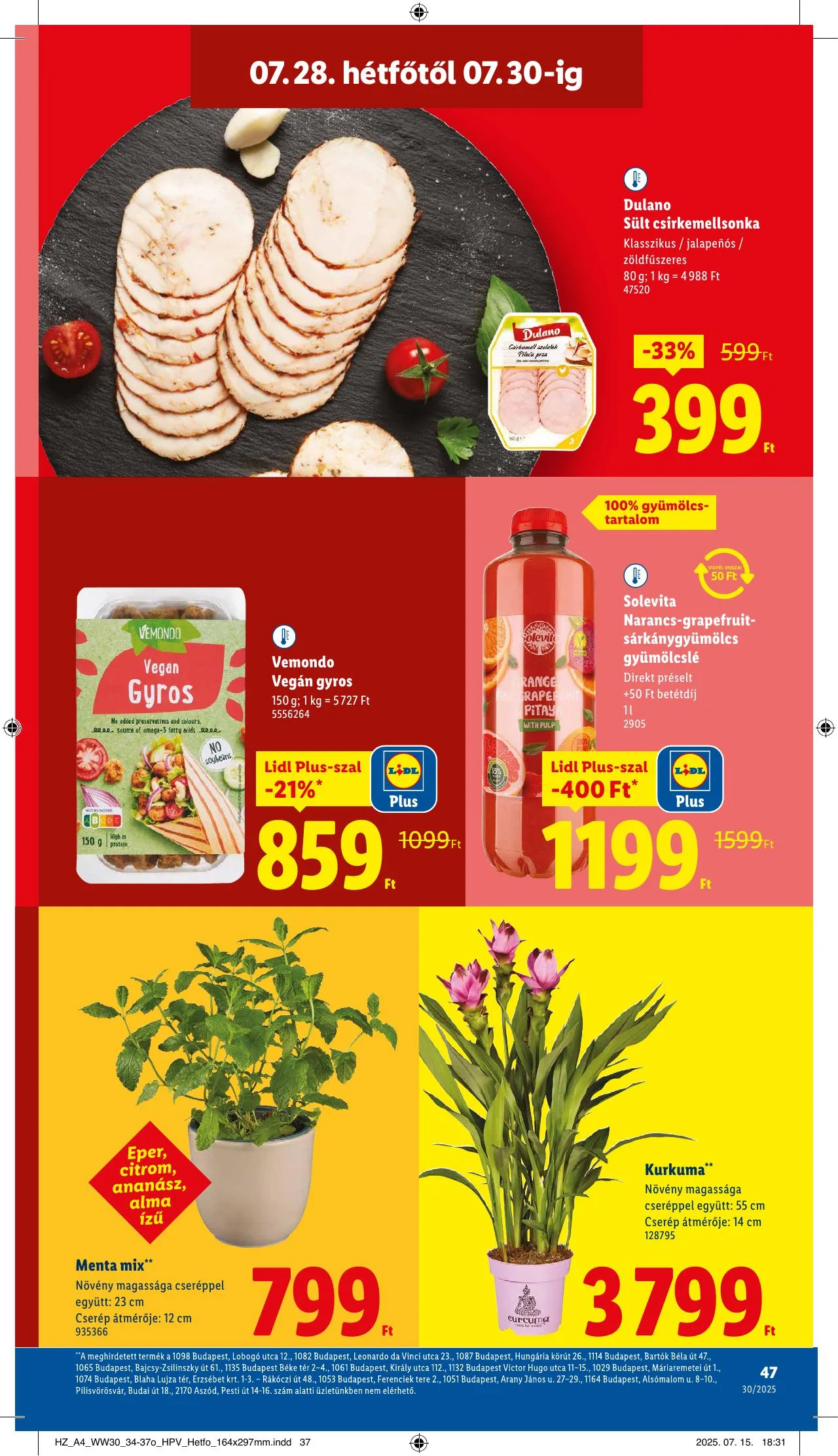 Lidl akciós újság 07.24–07.30 – 47. oldal