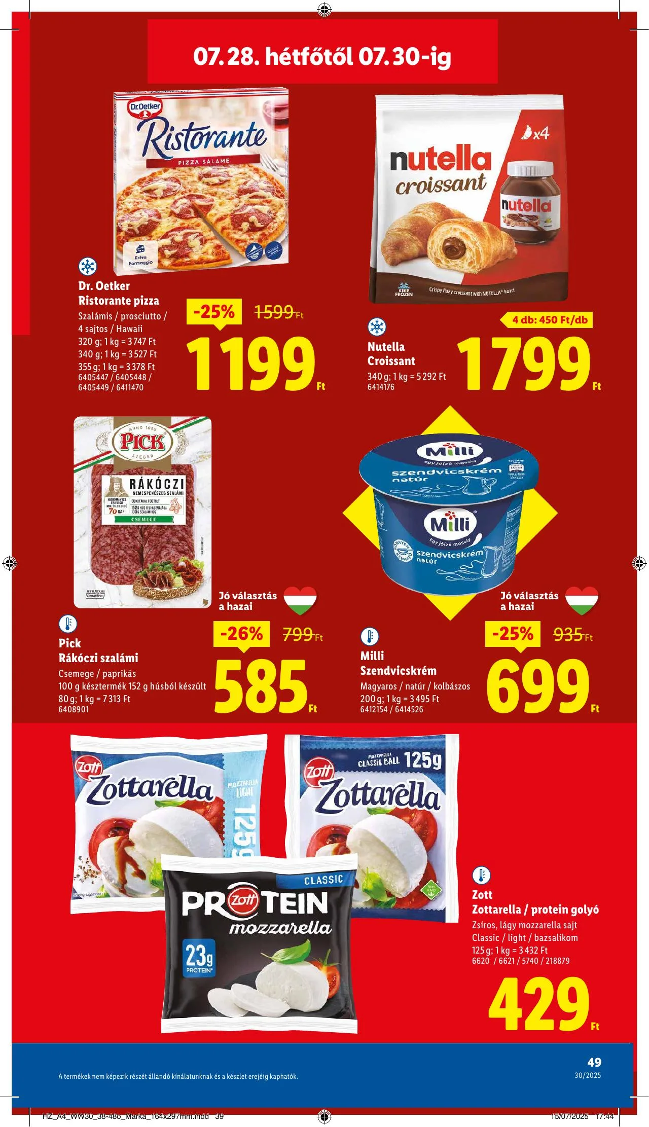 Lidl akciós újság 07.24–07.30 – 49. oldal
