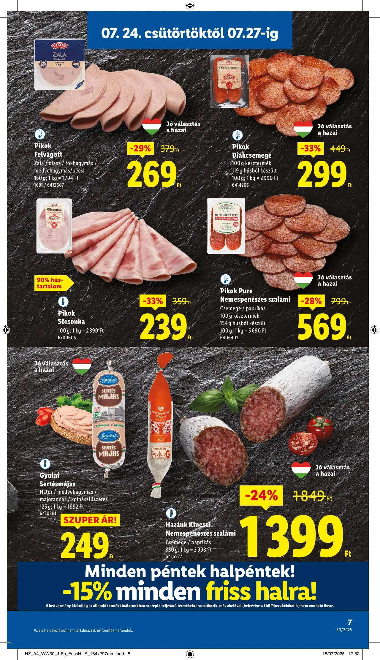 Lidl akciós újság 07.24–07.30 – 7. oldal