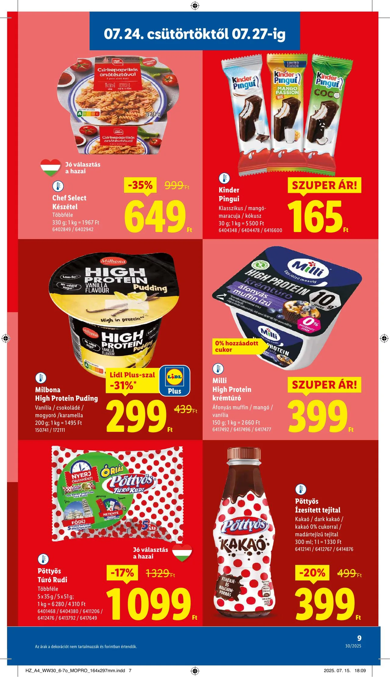 Lidl akciós újság 07.24–07.30 – 9. oldal