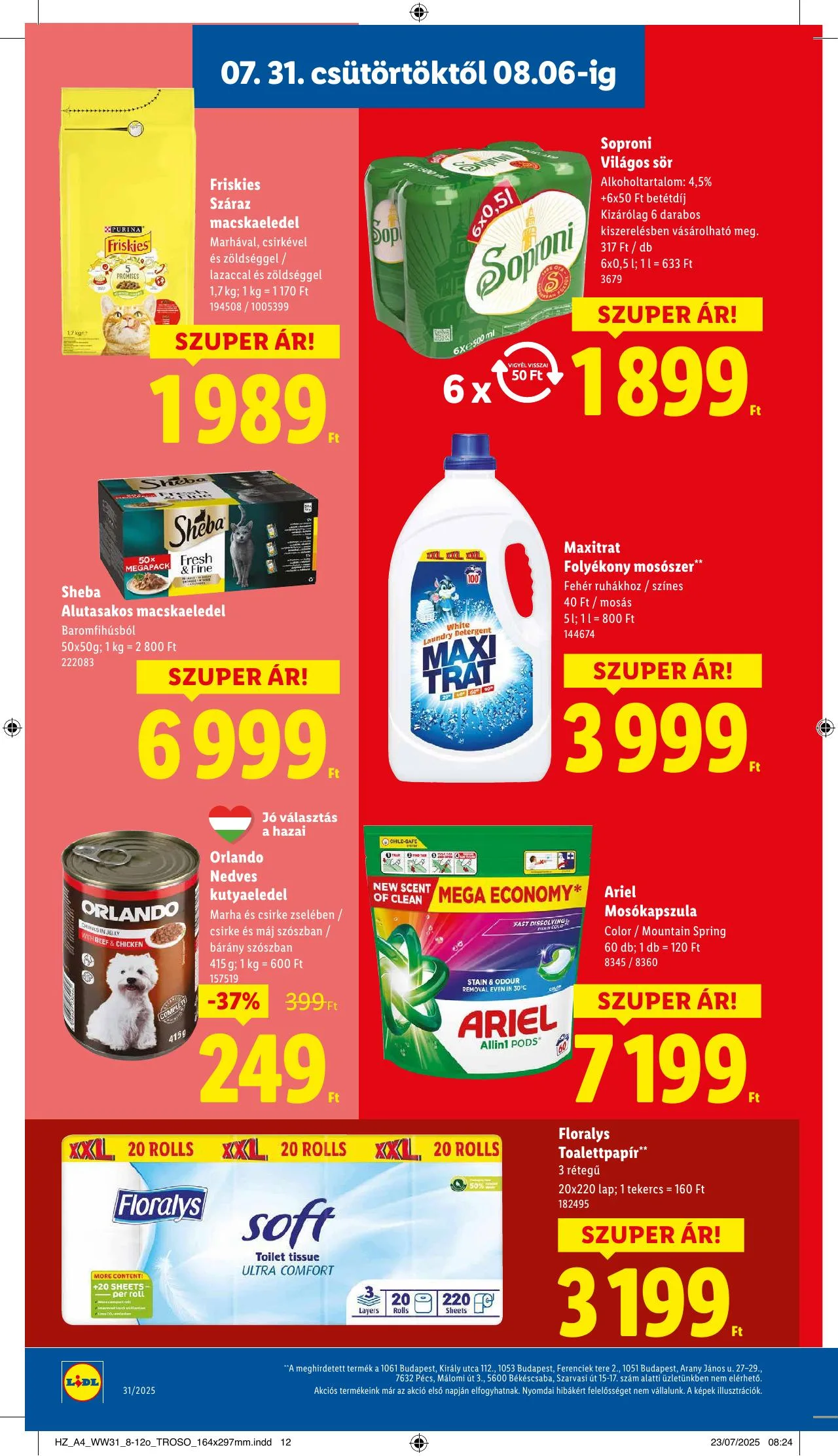 Lidl akciós újság 07.31–08.06 – 14. oldal