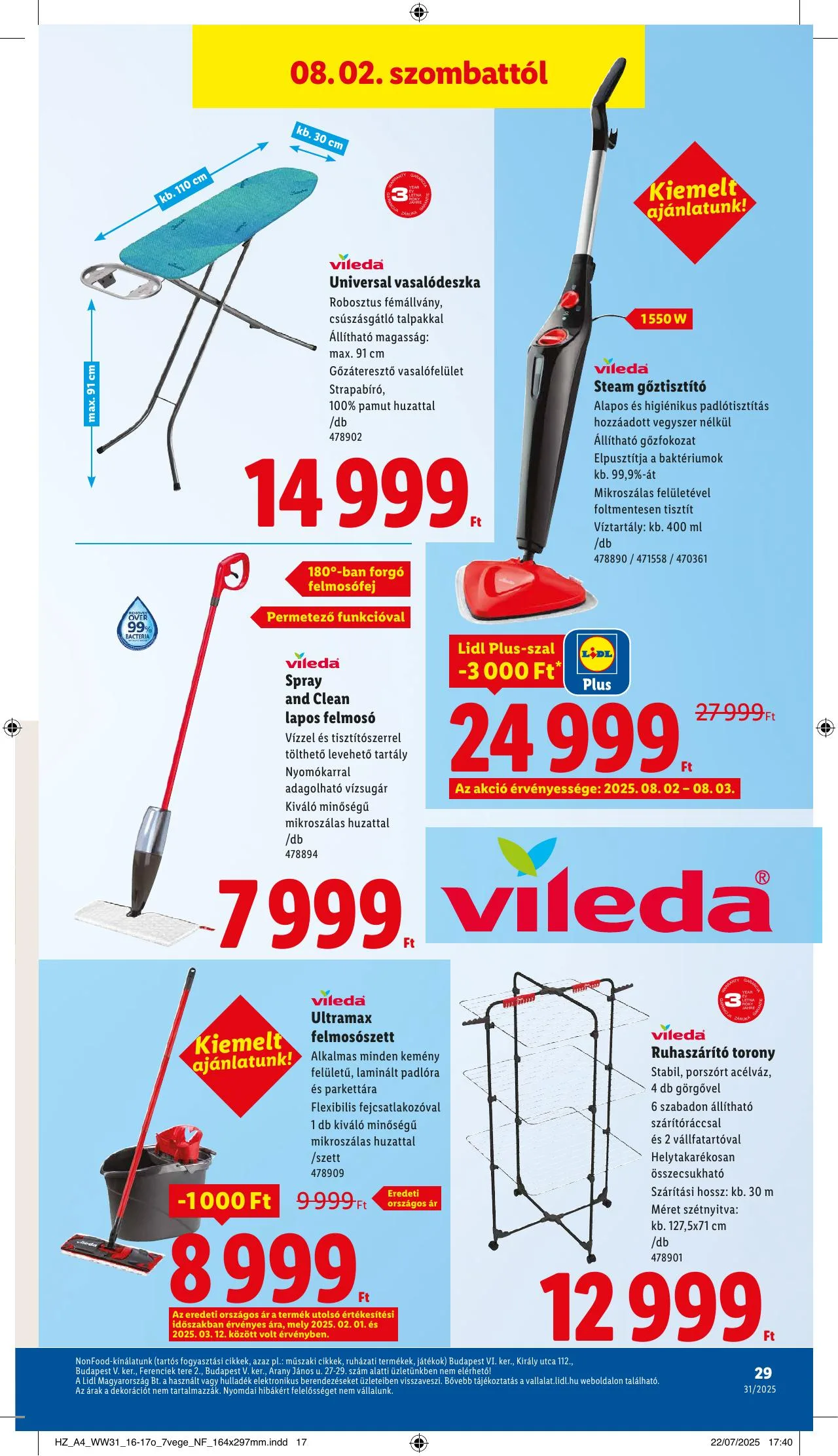 Lidl akciós újság 07.31–08.06 – 29. oldal