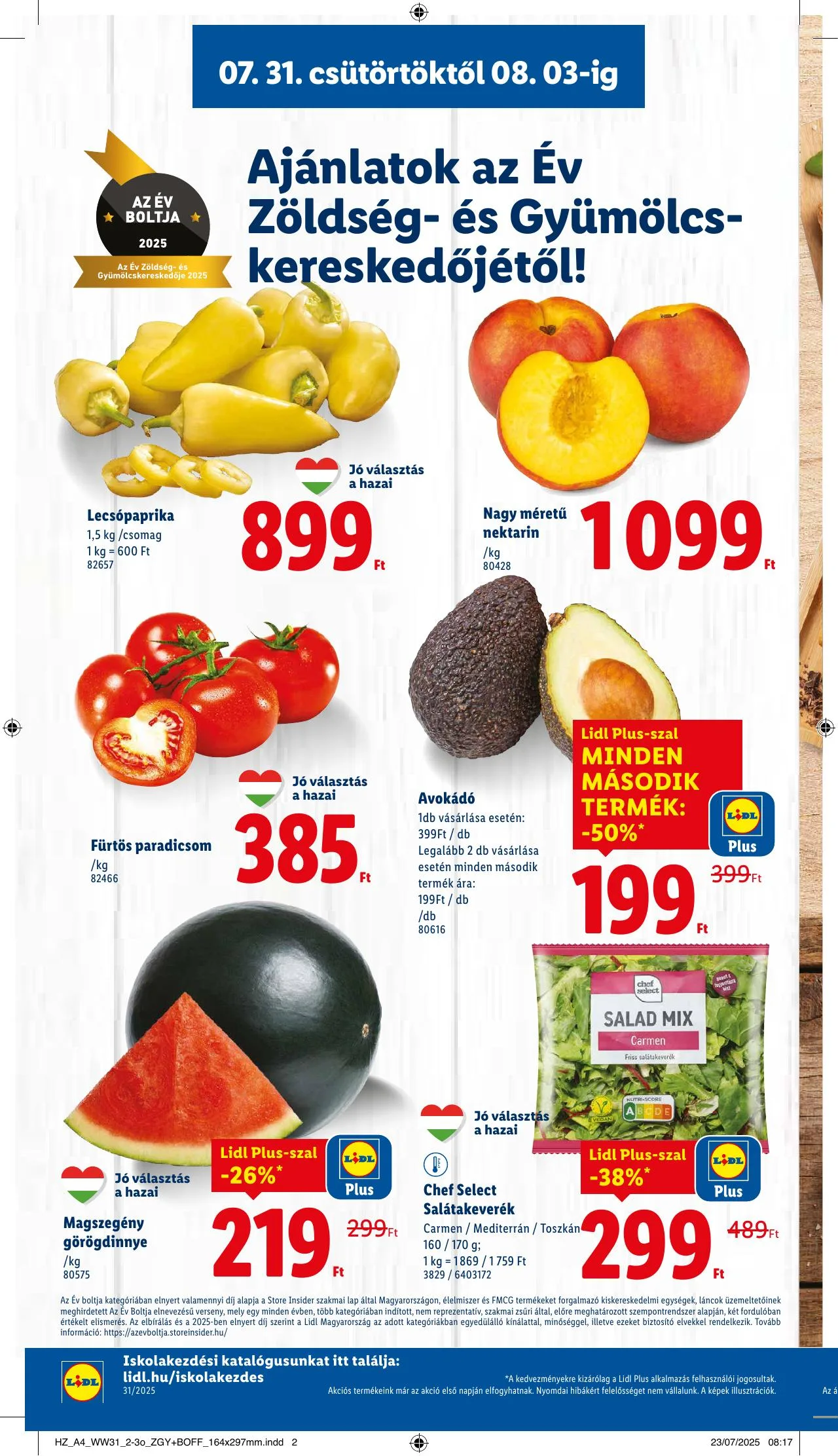 Lidl akciós újság 07.31–08.06 – 4. oldal