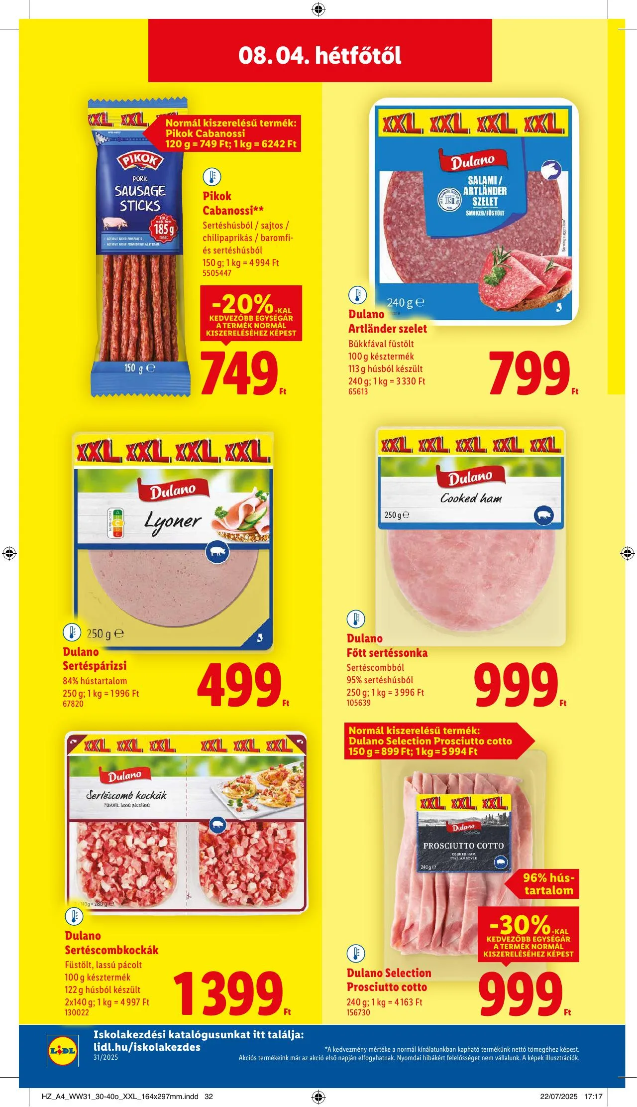 Lidl akciós újság 07.31–08.06 – 44. oldal