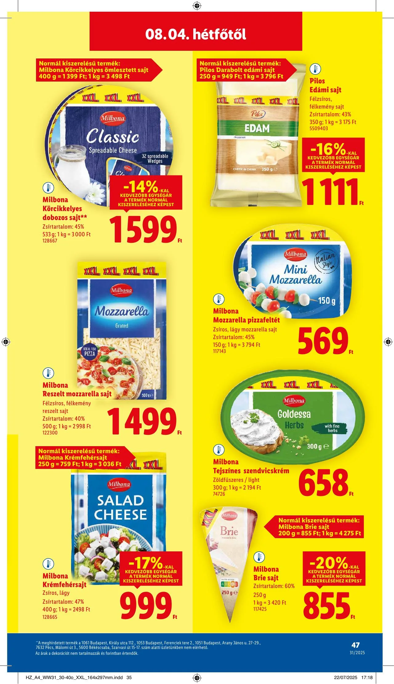 Lidl akciós újság 07.31–08.06 – 47. oldal