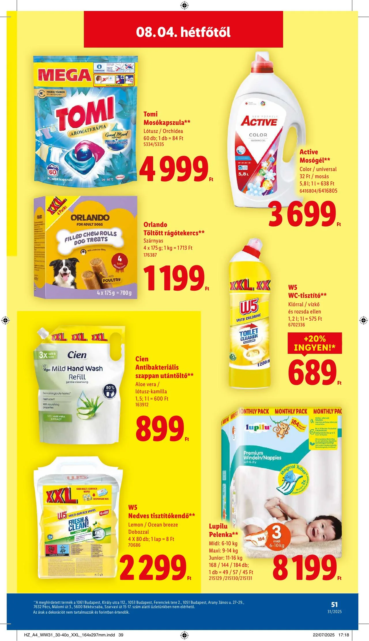 Lidl akciós újság 07.31–08.06 – 51. oldal
