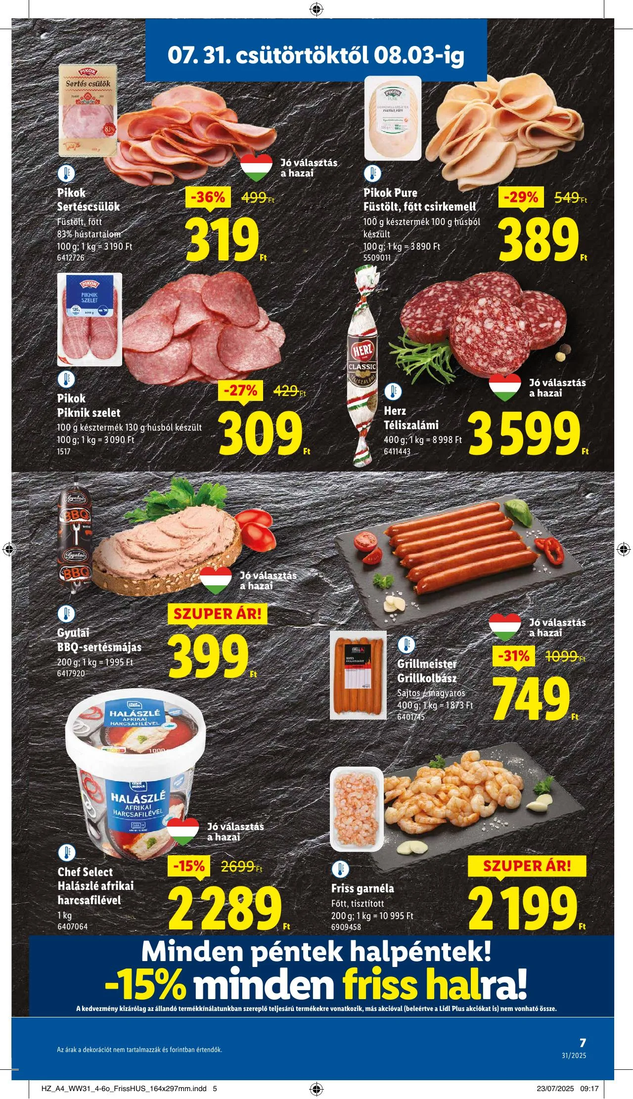 Lidl akciós újság 07.31–08.06 – 7. oldal