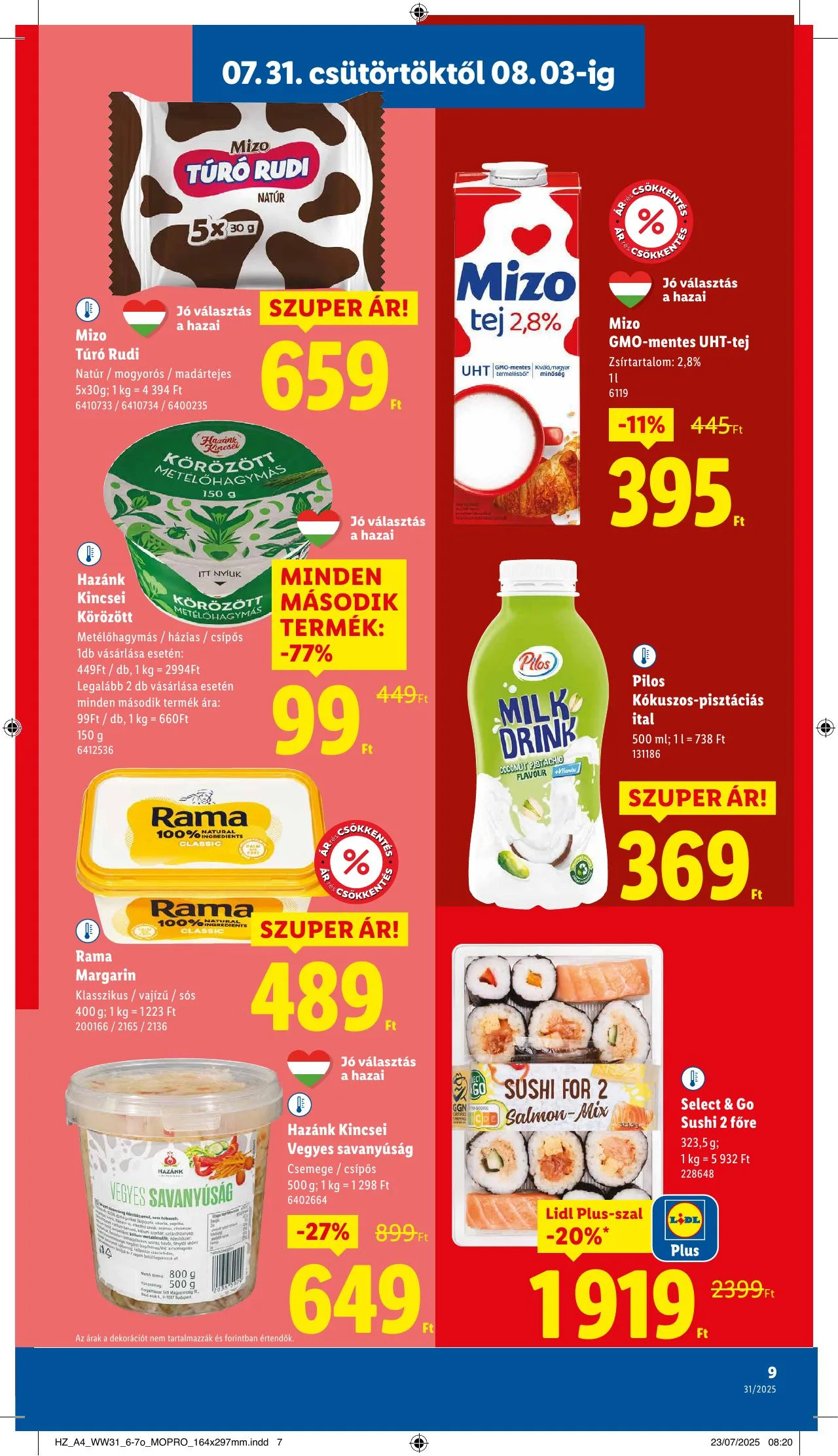 Lidl akciós újság 07.31–08.06 – 9. oldal