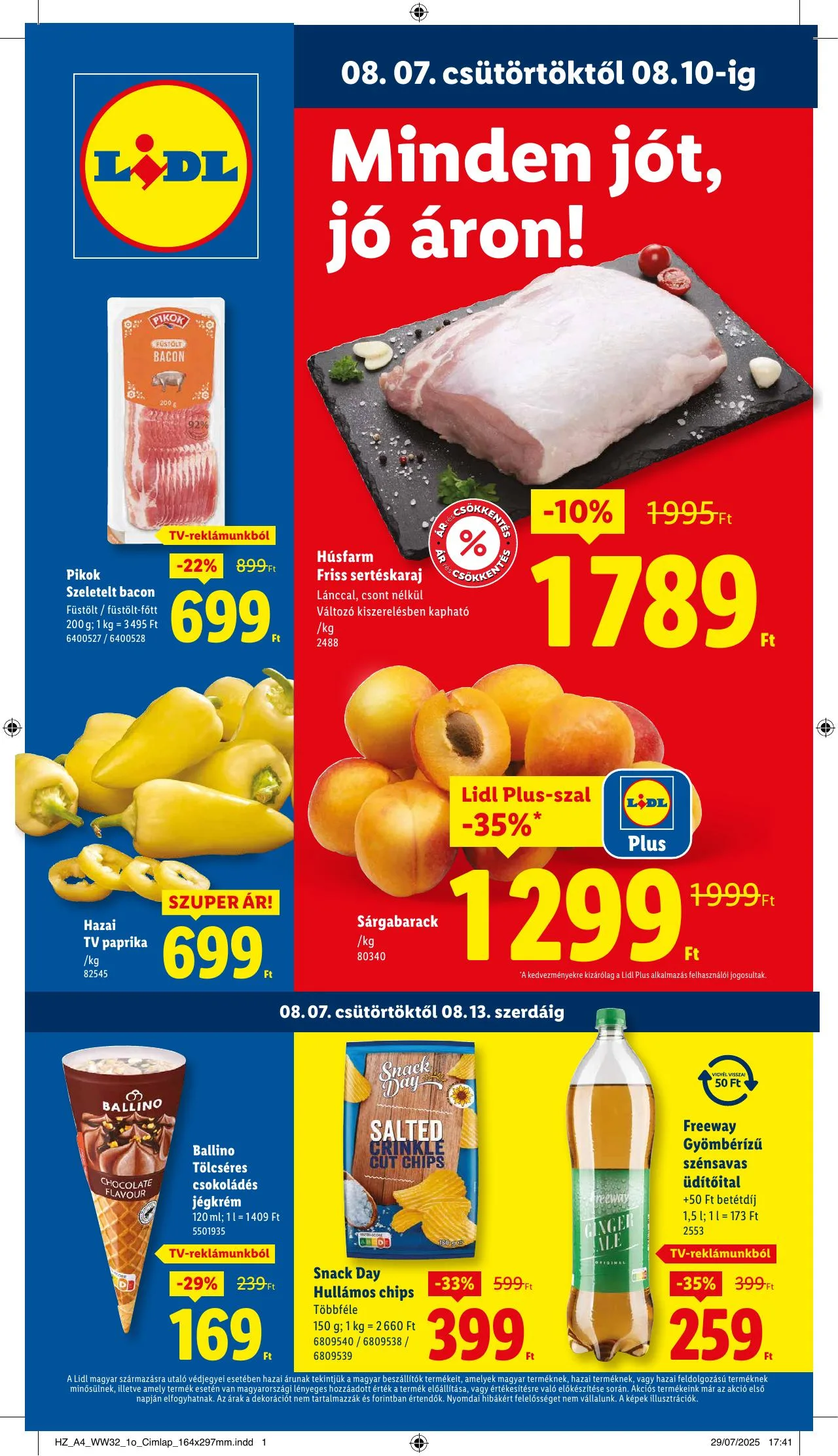 Lidl akciós újság 08.07–08.13