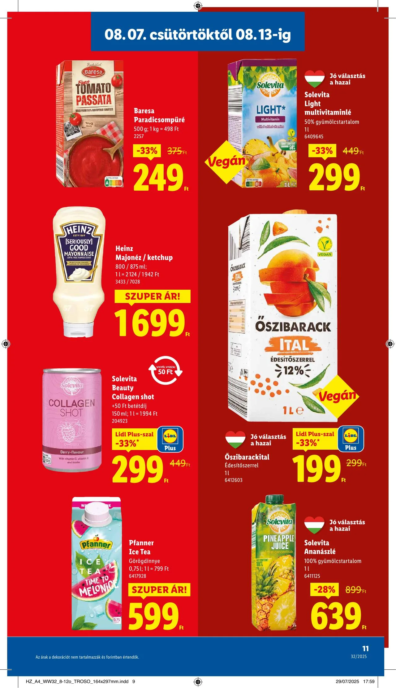 Lidl akciós újság 08.07–08.13 – 11. oldal