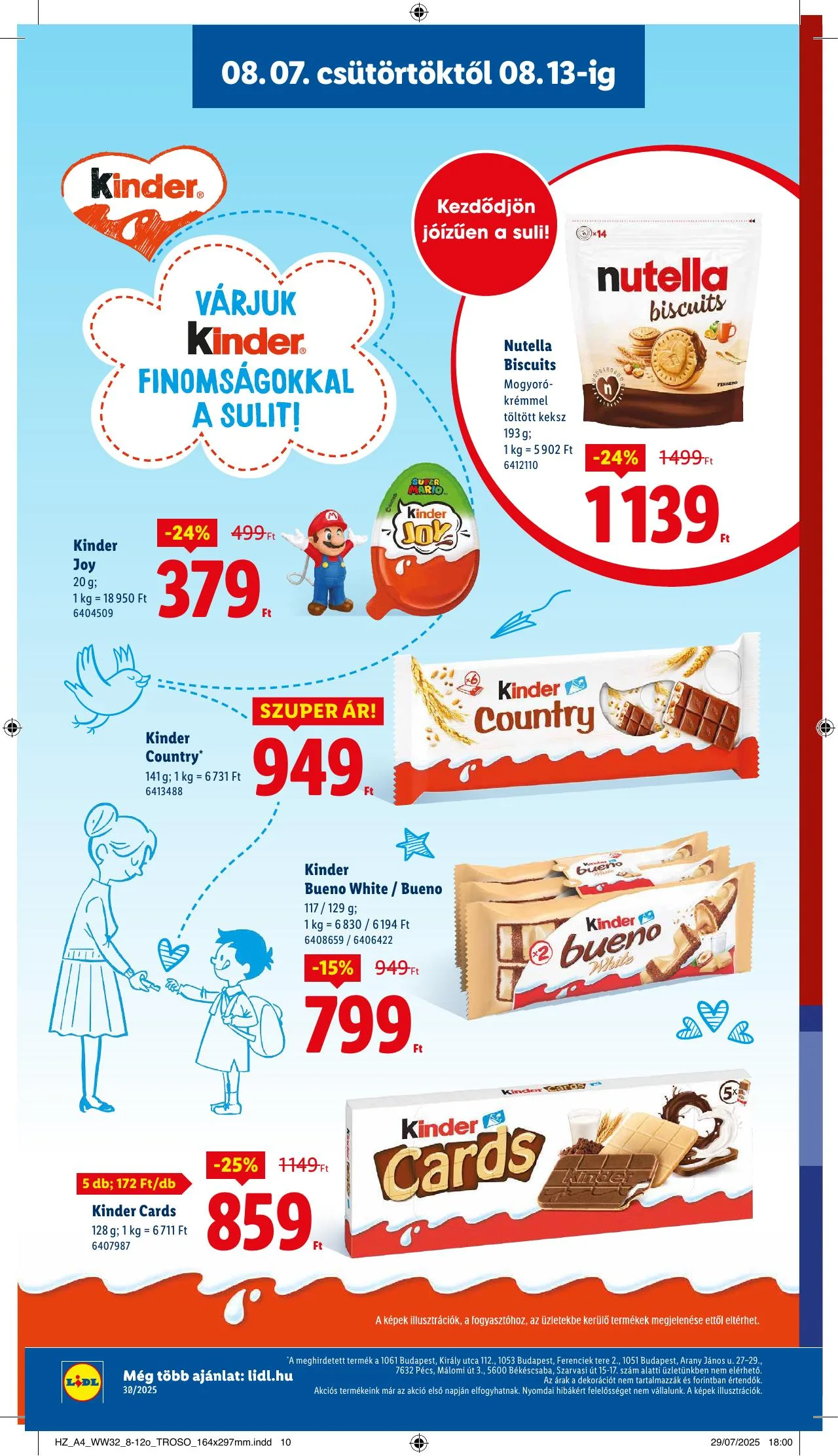 Lidl akciós újság 08.07–08.13 – 12. oldal