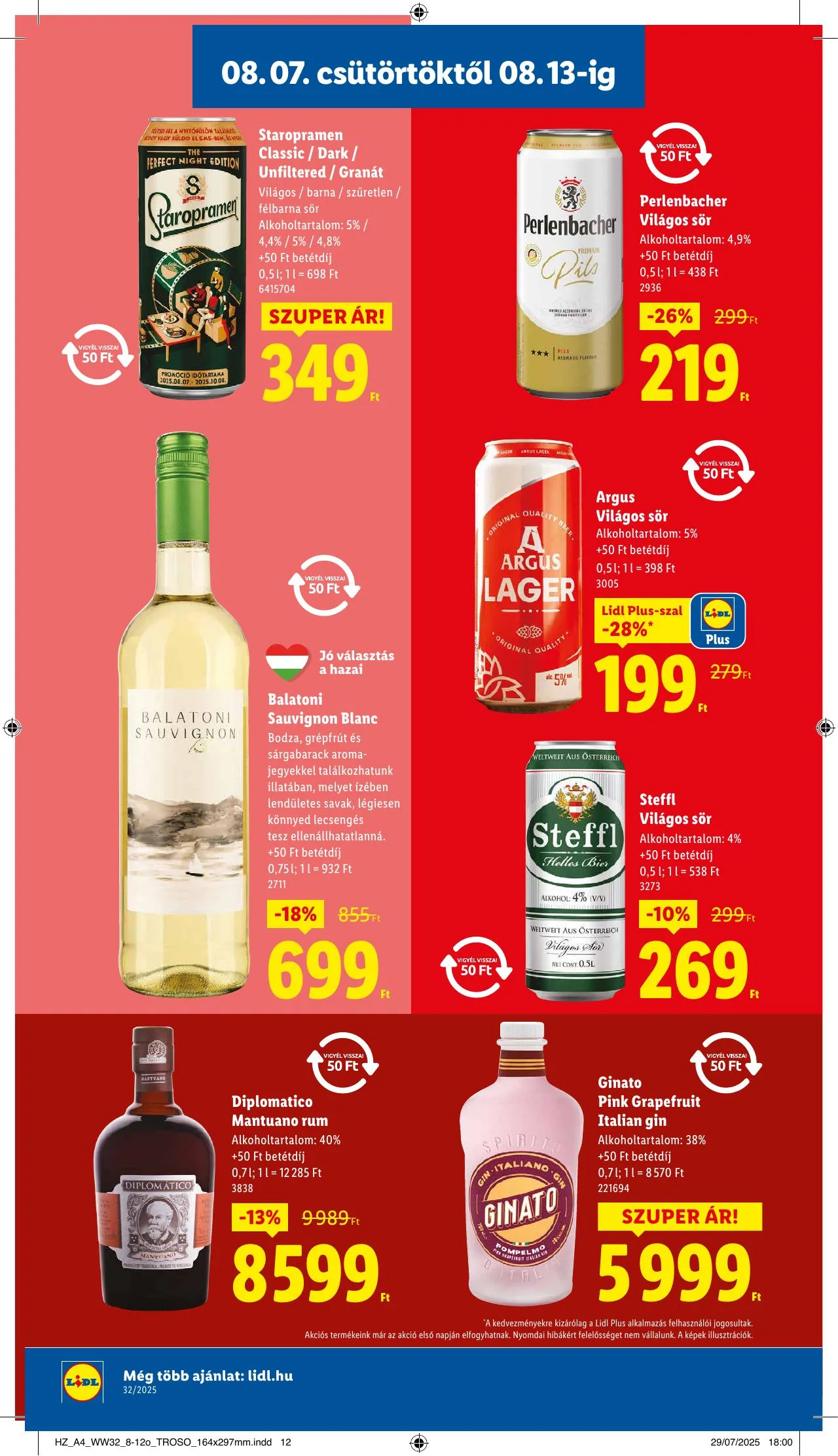 Lidl akciós újság 08.07–08.13 – 14. oldal