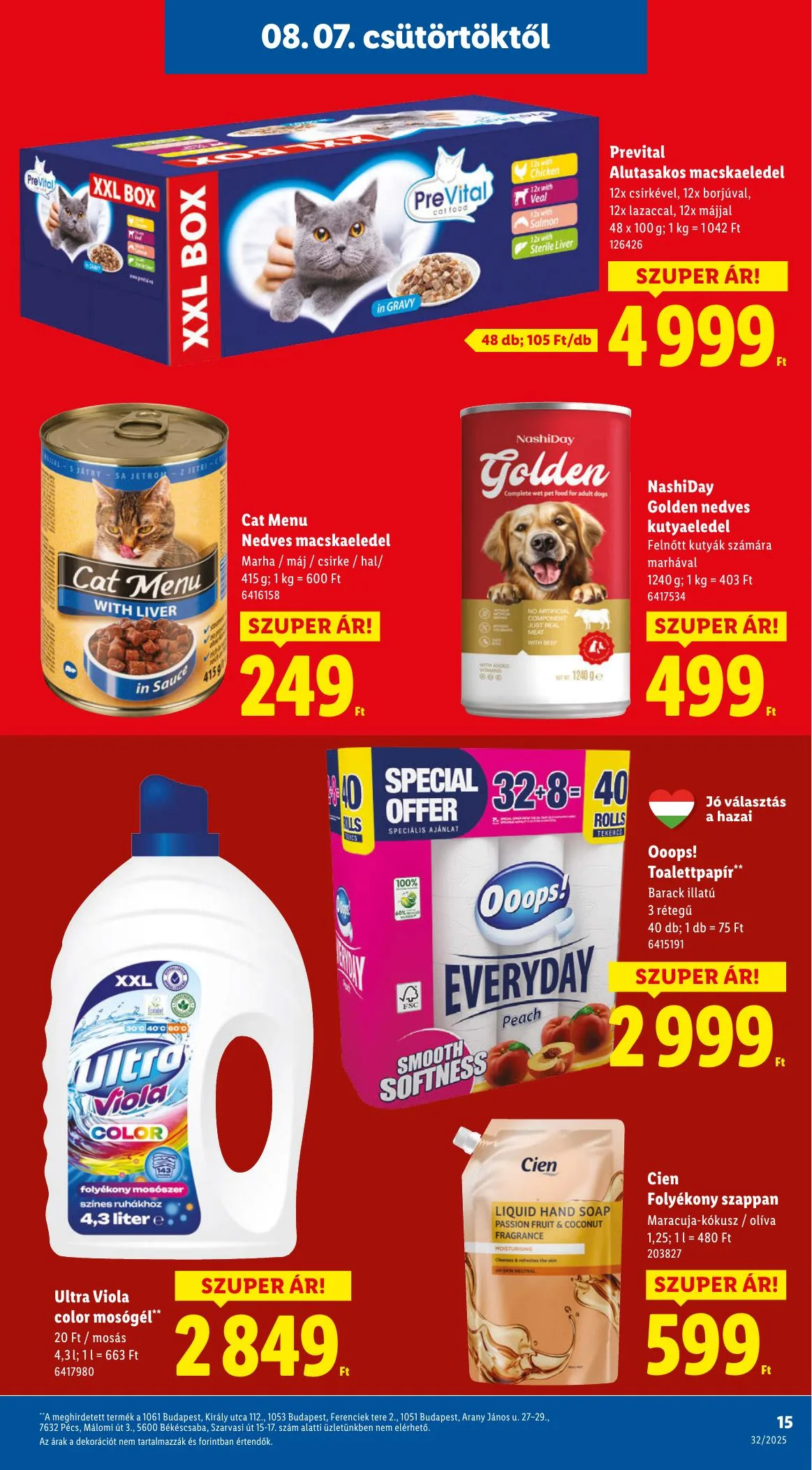 Lidl akciós újság 08.07–08.13 – 15. oldal