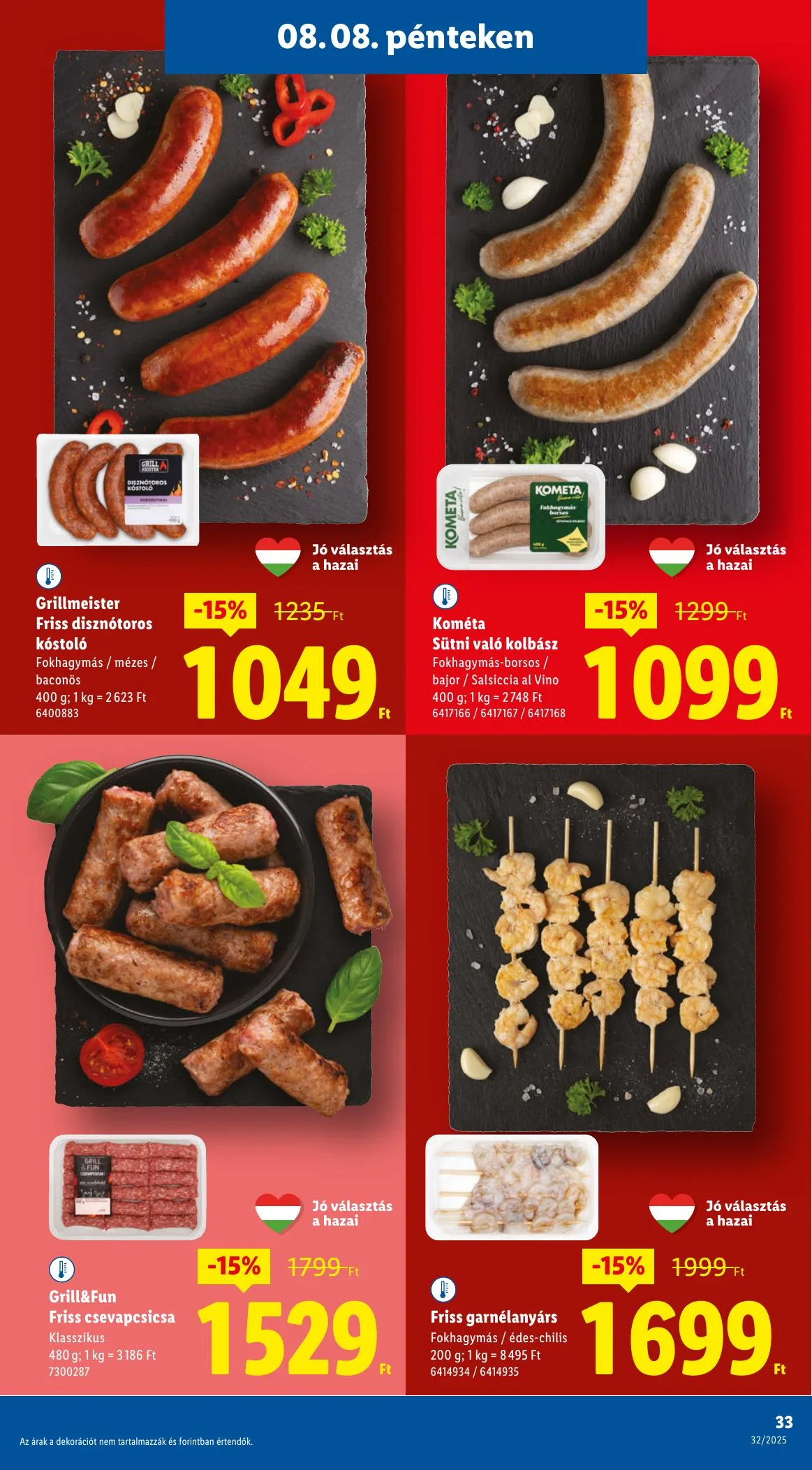 Lidl akciós újság 08.07–08.13 – 33. oldal