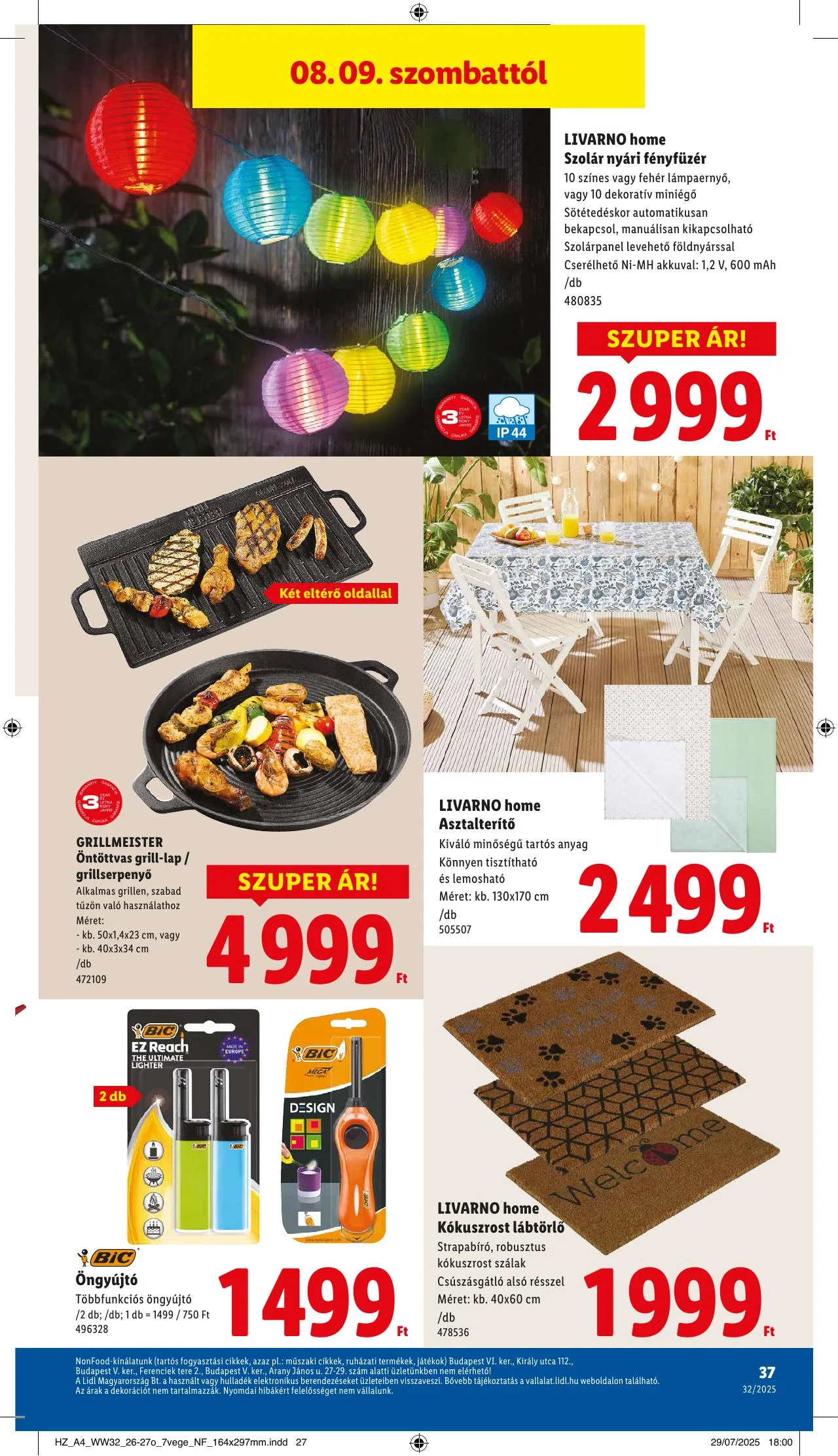 Lidl akciós újság 08.07–08.13 – 37. oldal