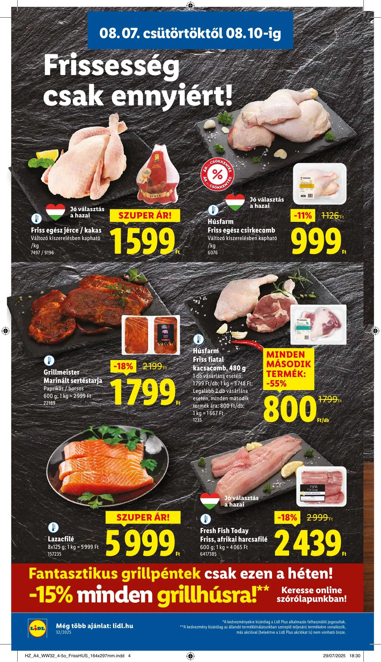 Lidl akciós újság 08.07–08.13 – 4. oldal
