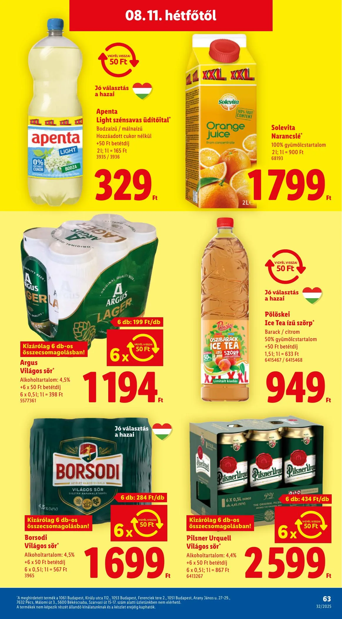 Lidl akciós újság 08.07–08.13 – 63. oldal