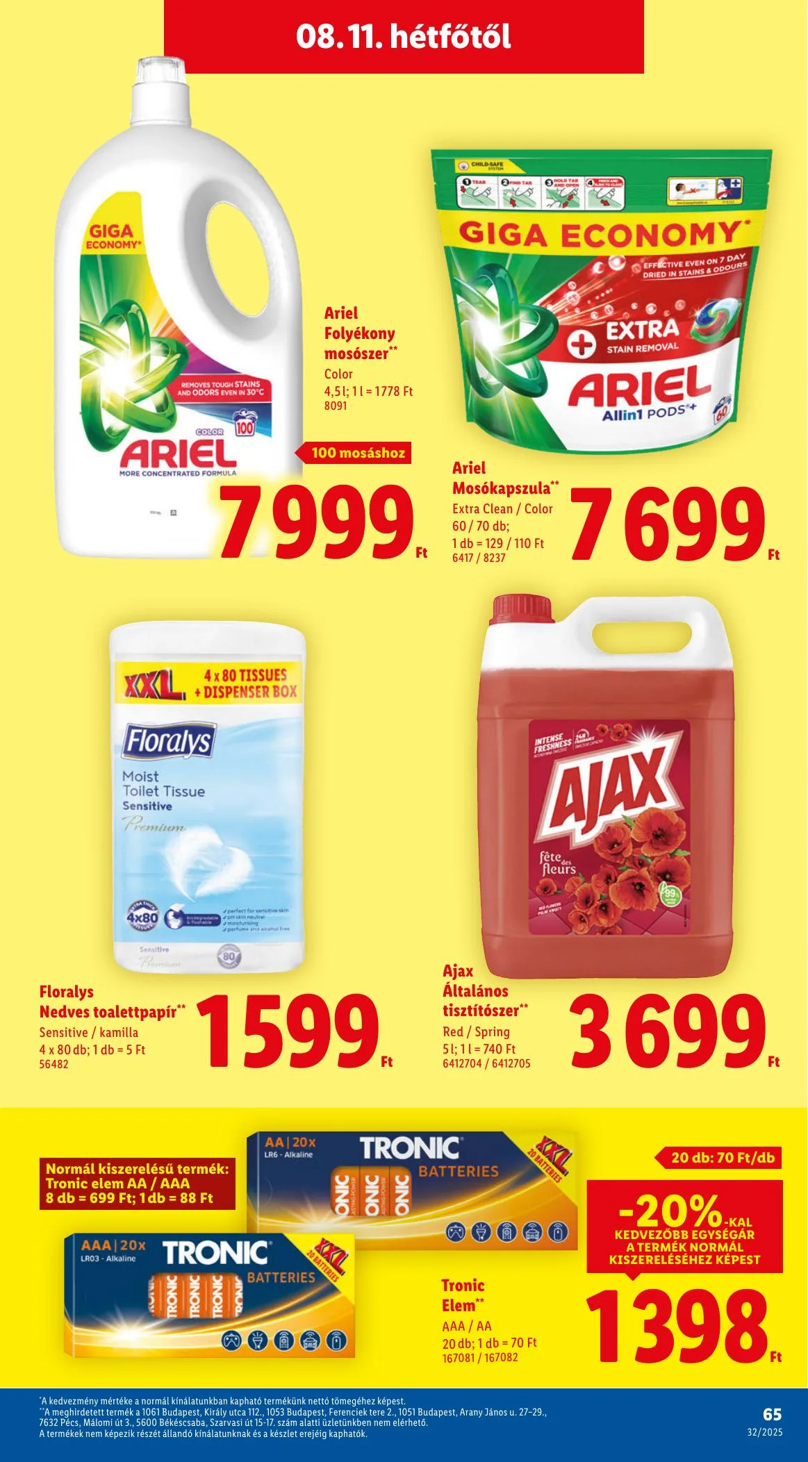 Lidl akciós újság 08.07–08.13 – 65. oldal