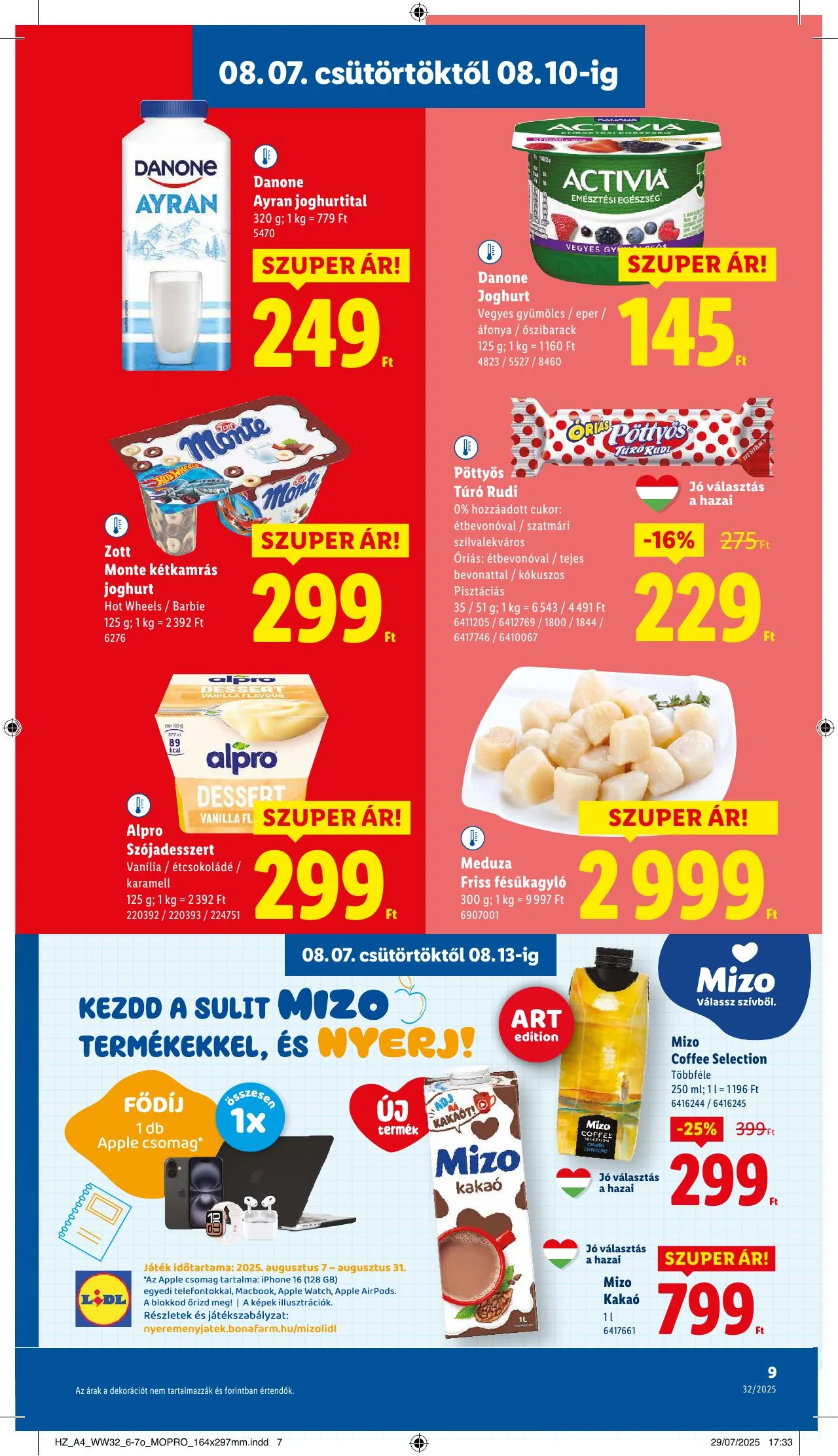 Lidl akciós újság 08.07–08.13 – 9. oldal