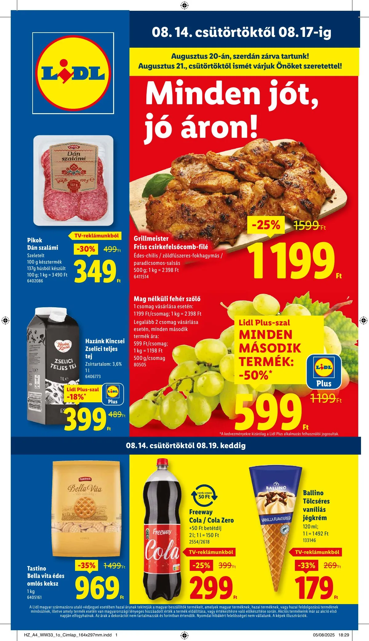 Lidl akciós újság 08.14–08.19
