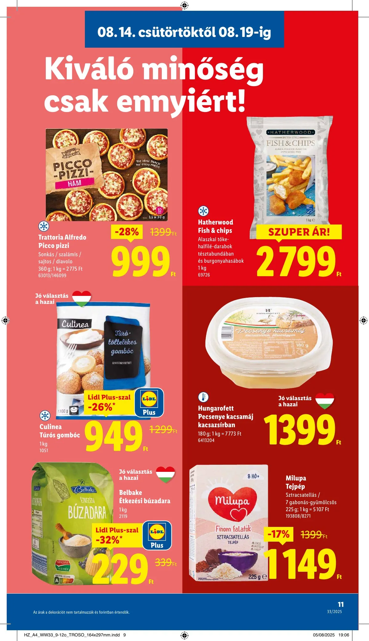 Lidl akciós újság 08.14–08.19 – 11. oldal