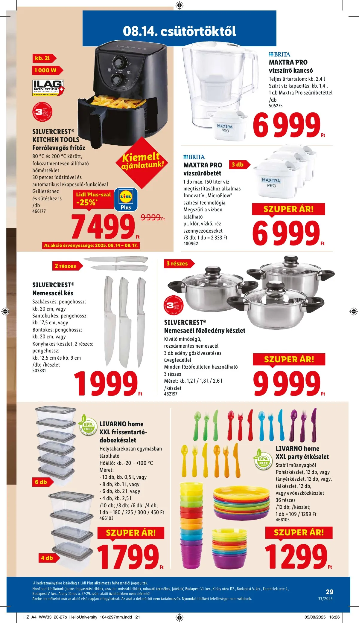 Lidl akciós újság 08.14–08.19 – 29. oldal