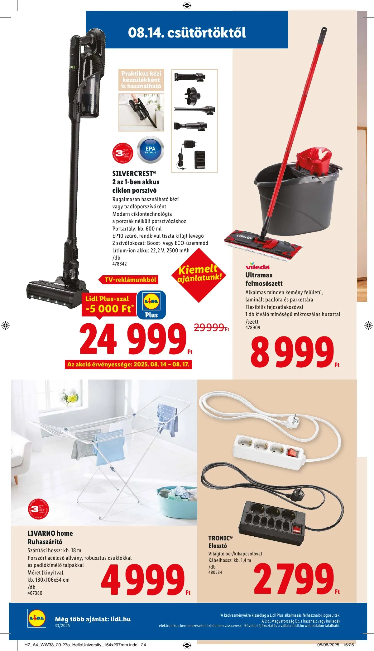 Lidl akciós újság 08.14–08.19 – 32. oldal