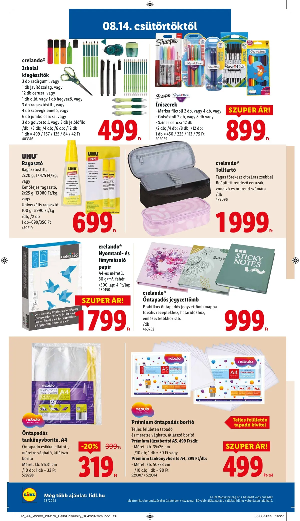 Lidl akciós újság 08.14–08.19 – 34. oldal