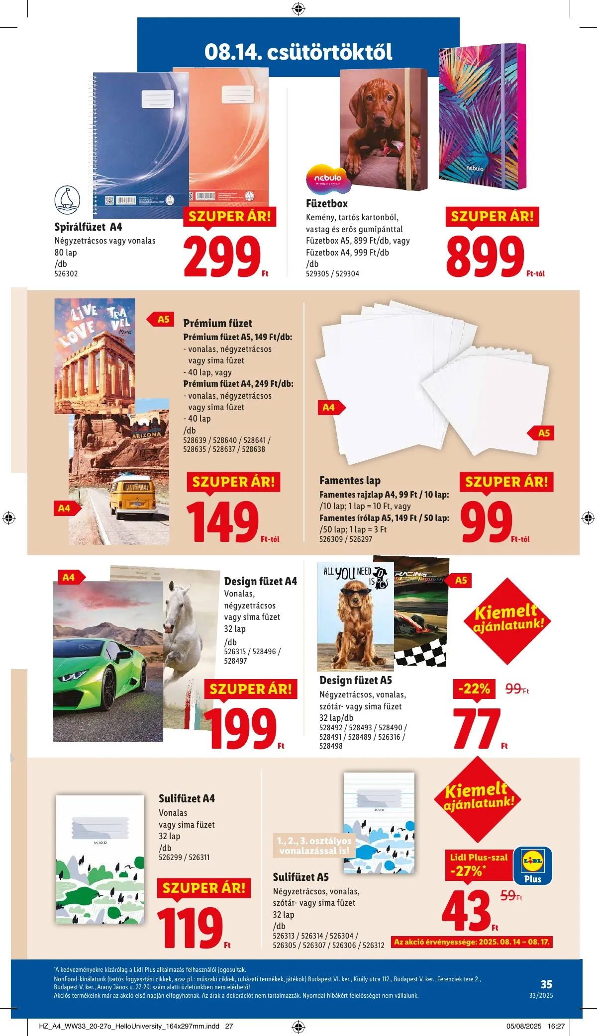 Lidl akciós újság 08.14–08.19 – 35. oldal
