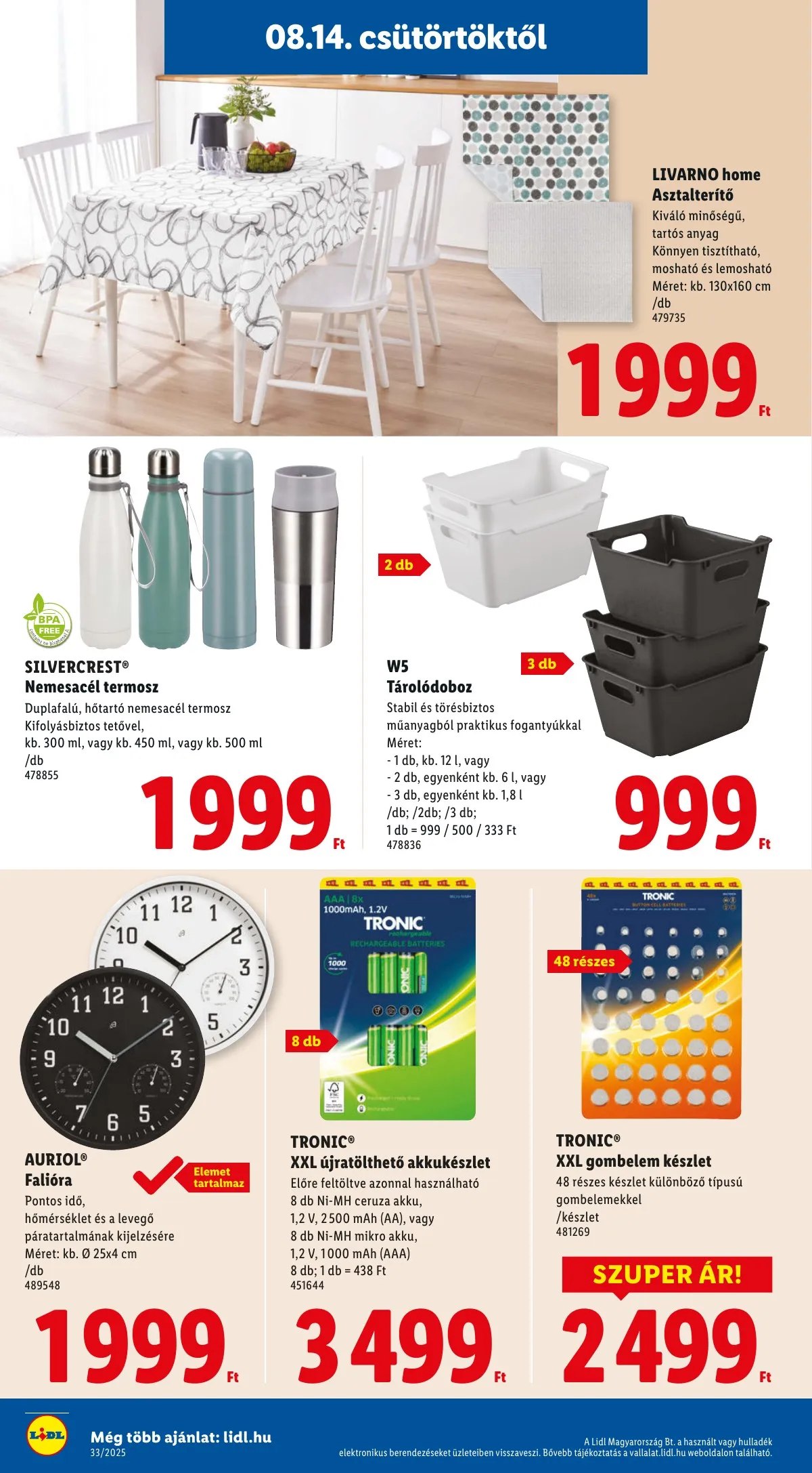 Lidl akciós újság 08.14–08.19 – 36. oldal
