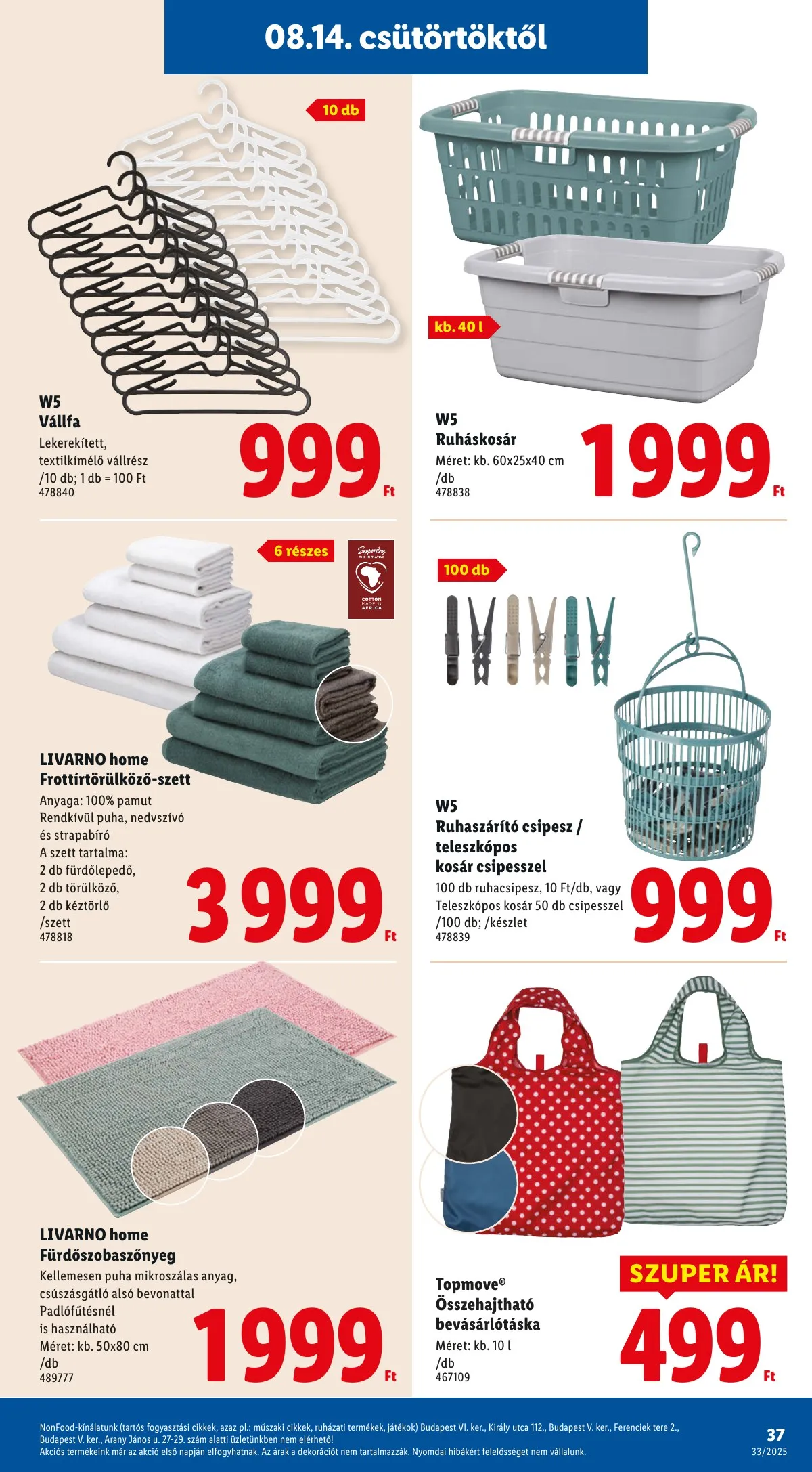 Lidl akciós újság 08.14–08.19 – 37. oldal