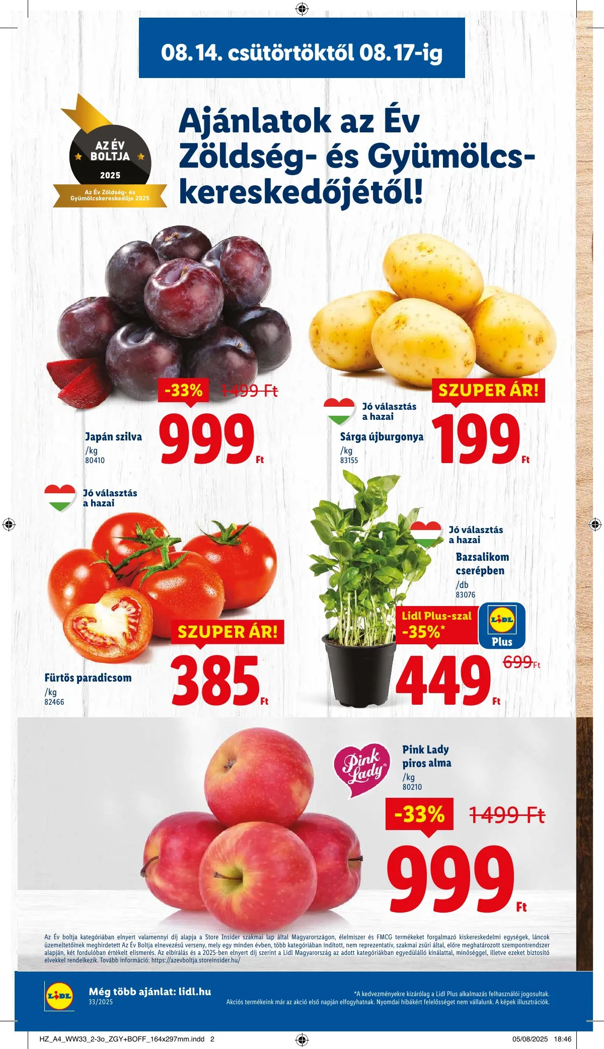 Lidl akciós újság 08.14–08.19 – 4. oldal