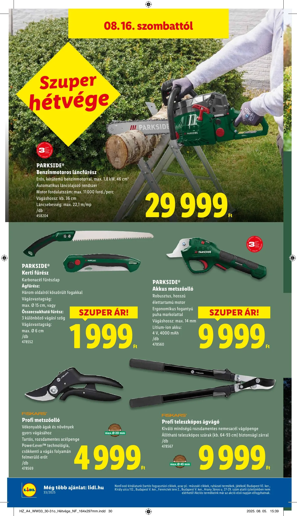 Lidl akciós újság 08.14–08.19 – 44. oldal