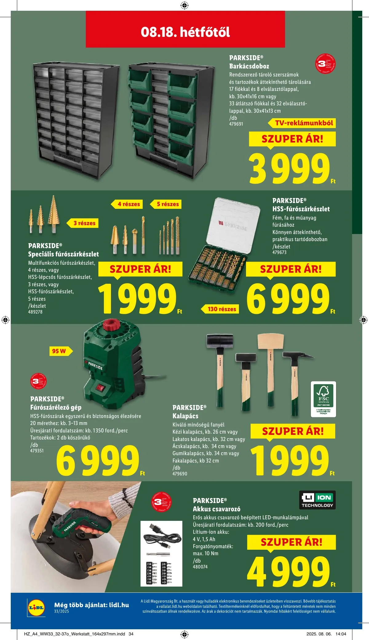 Lidl akciós újság 08.14–08.19 – 48. oldal
