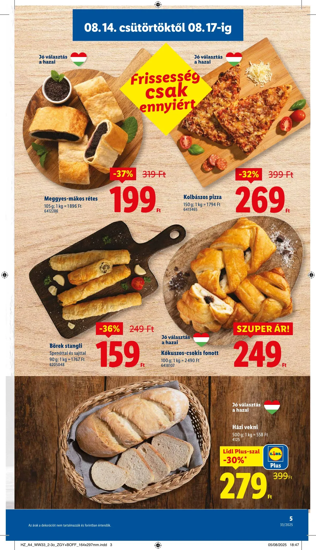 Lidl akciós újság 08.14–08.19 – 5. oldal
