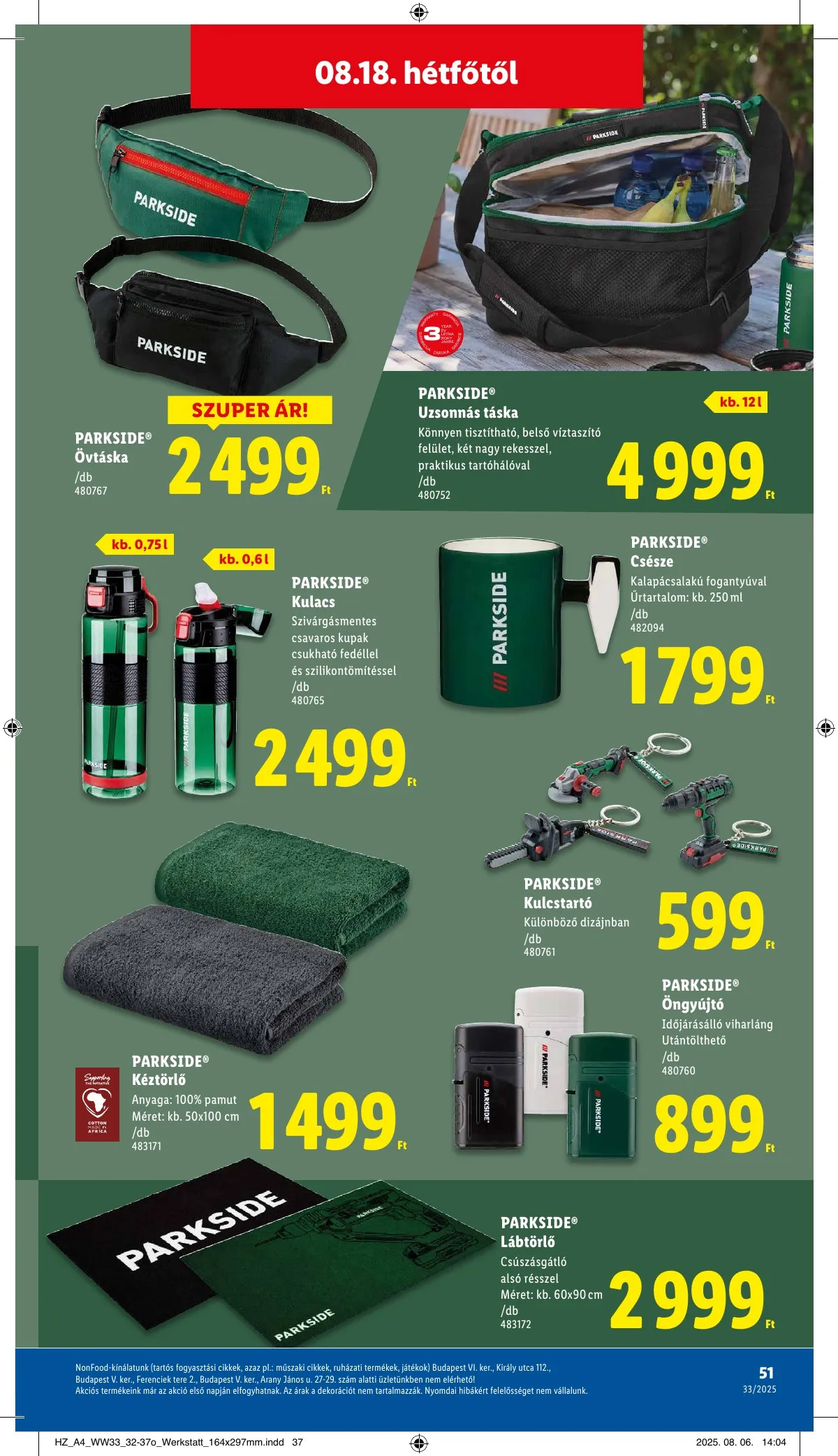 Lidl akciós újság 08.14–08.19 – 51. oldal