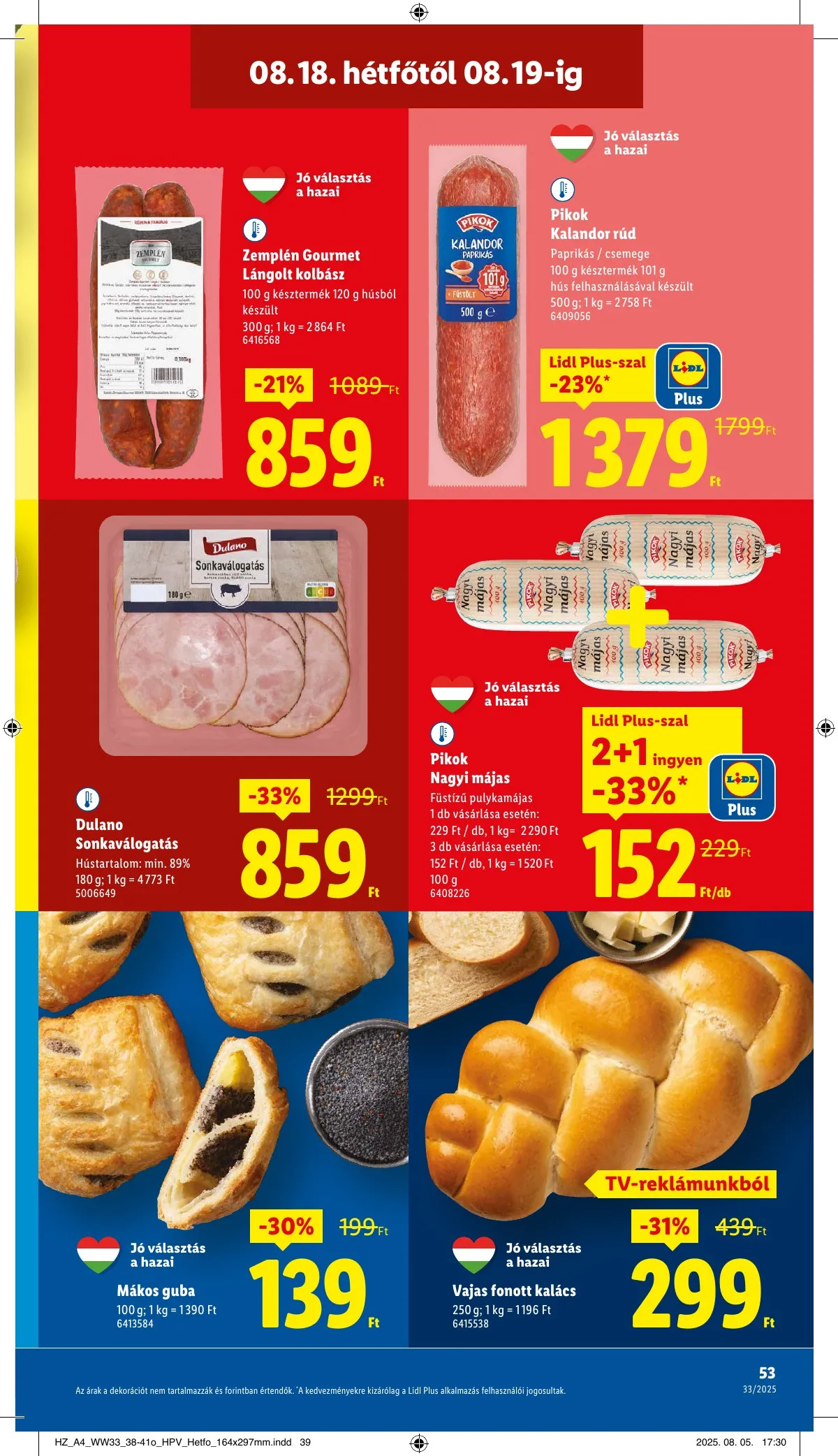 Lidl akciós újság 08.14–08.19 – 53. oldal