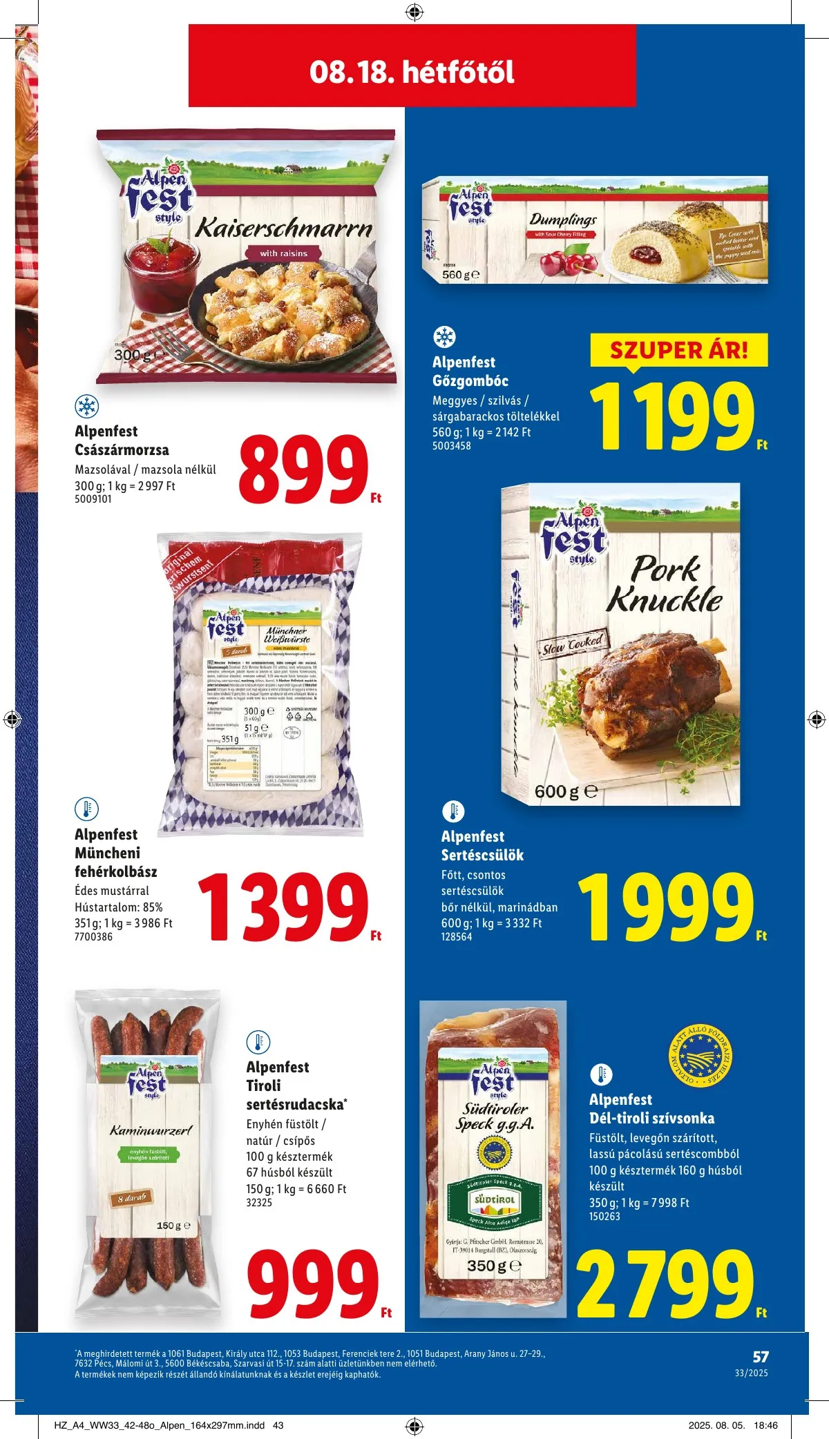 Lidl akciós újság 08.14–08.19 – 57. oldal